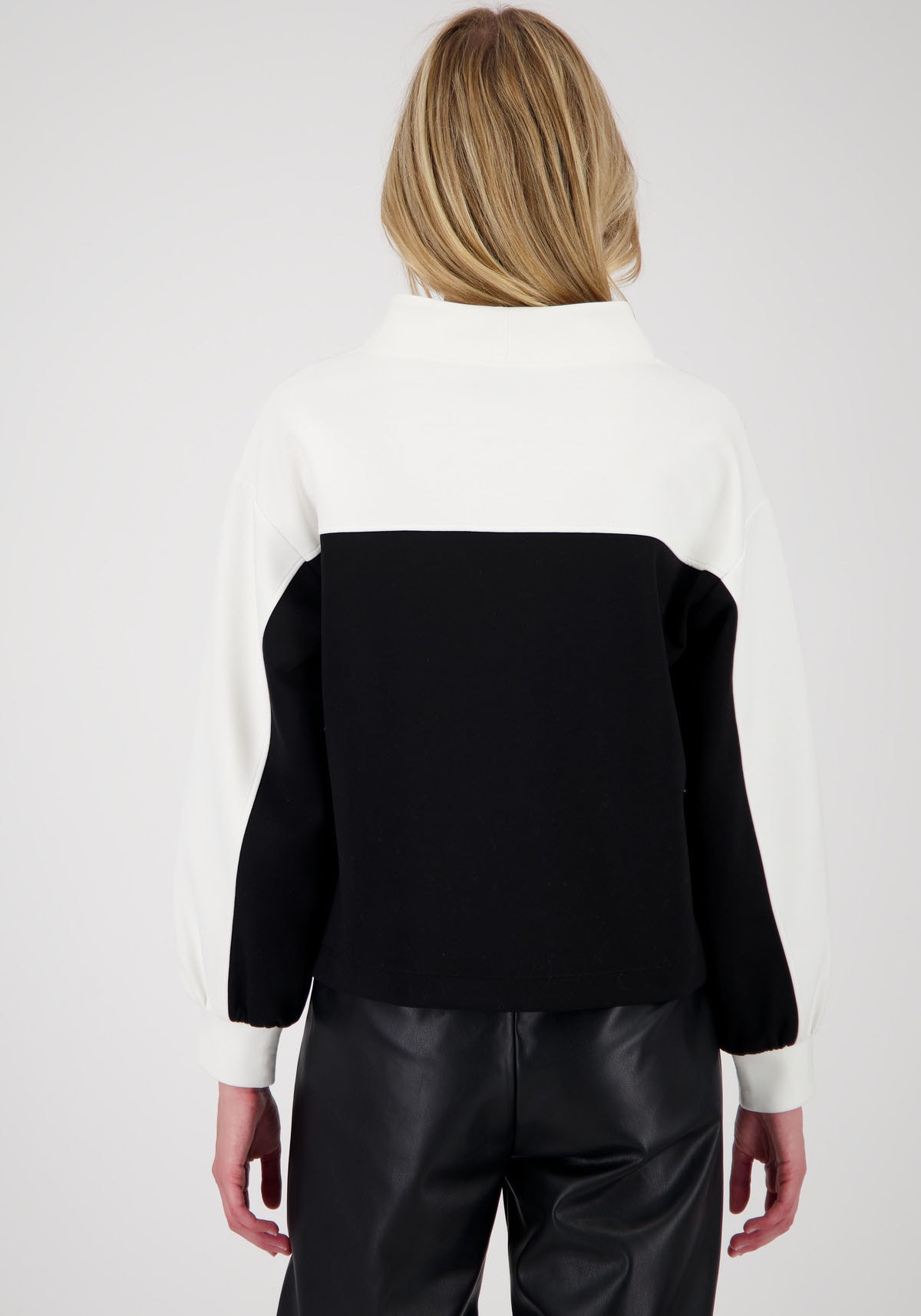 Monari Sweatshirt »Sweatshirt Colorblock«, Regular fit mit Rundhalsausschnitt