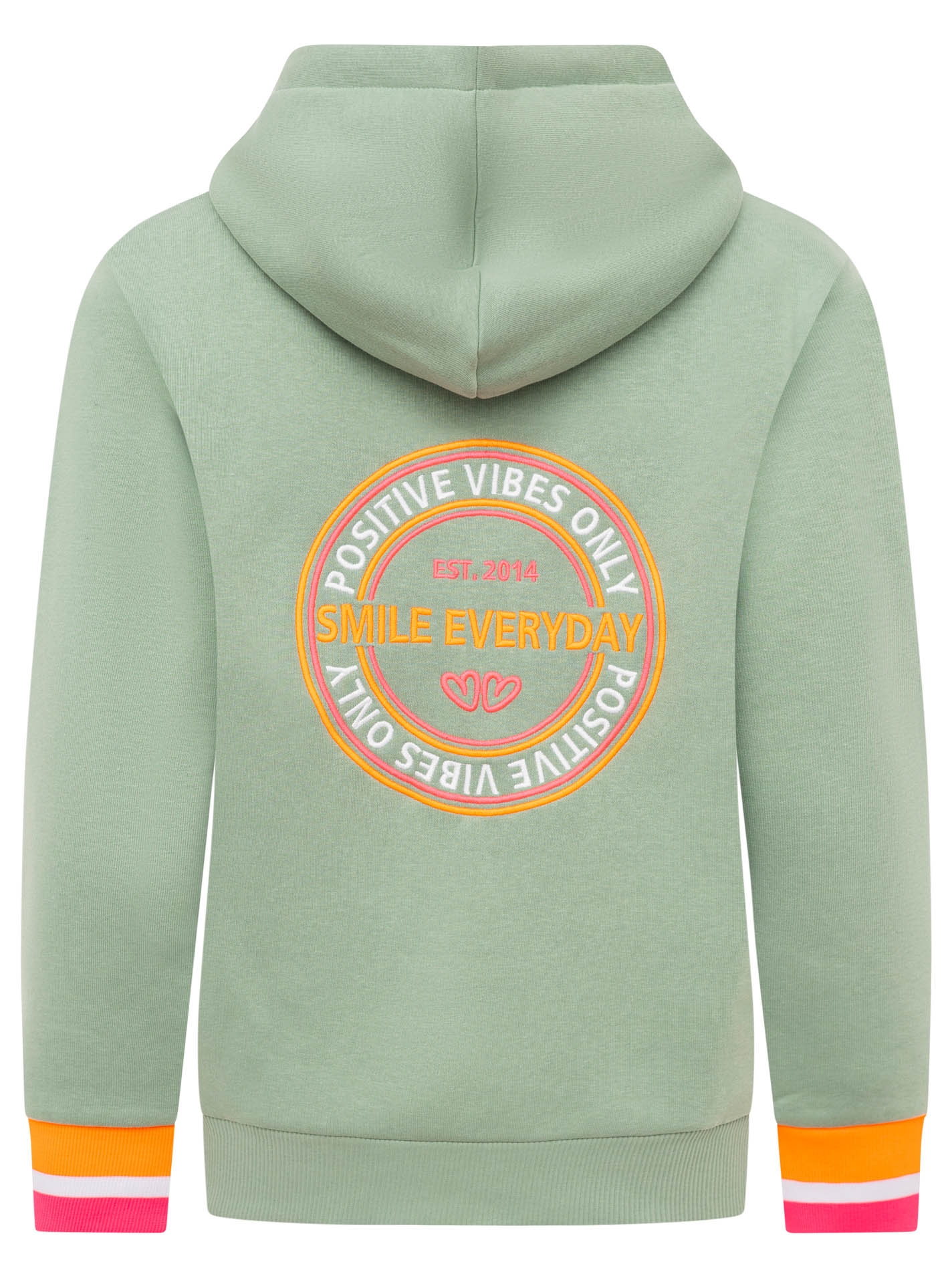 Zwillingsherz Kapuzensweatjacke »"Smile Everyday ZH"« Kapuze, Taschen,  Langarm, Stickerei, Reißverschluss
