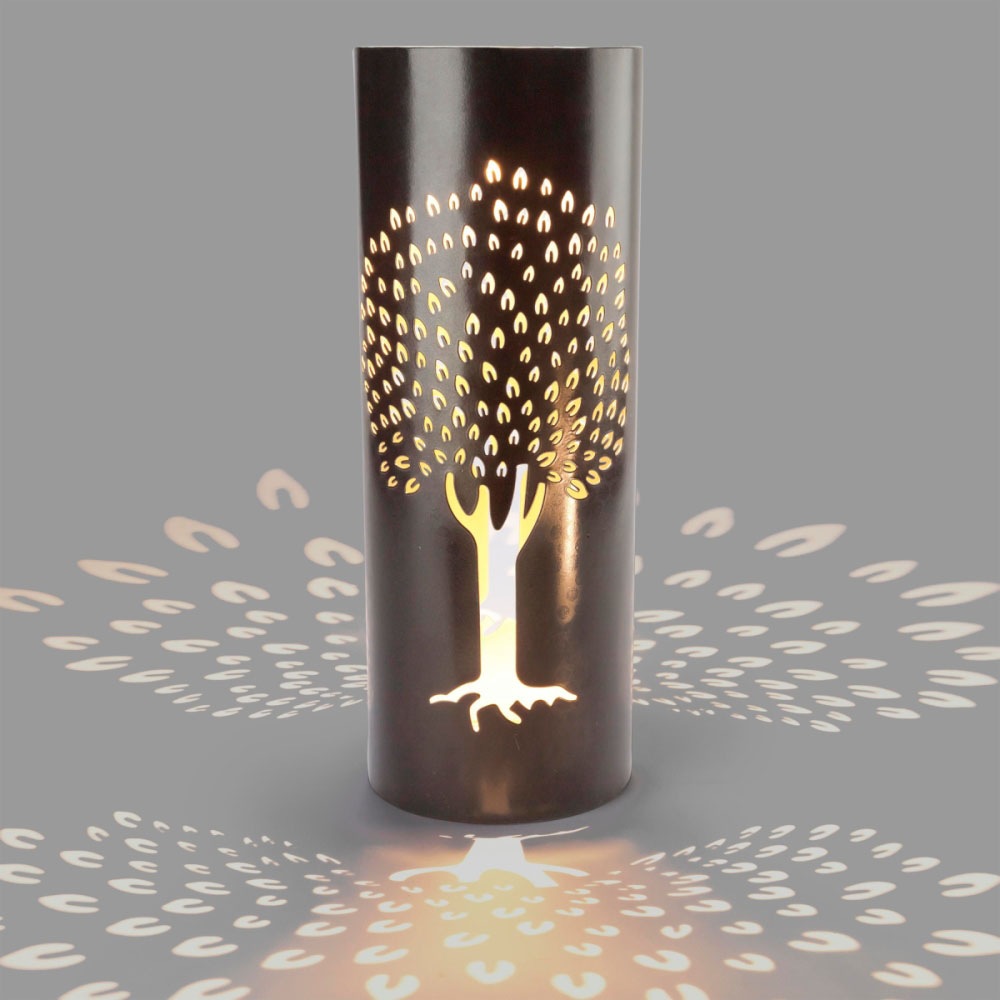 Schneider LED Gartenleuchte »Schneider Home Solarleuchte Magic Tree Schwarz/Goldfarben«
