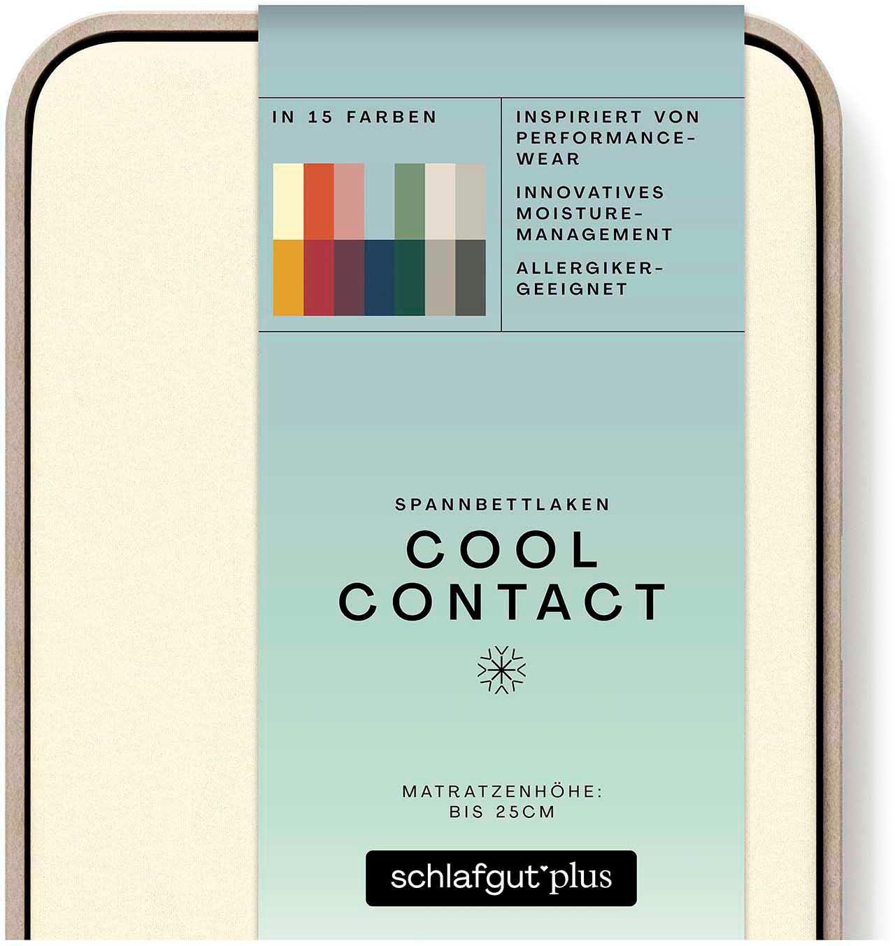 Schlafgut Spannbettlaken »Cool Contact«, 100% gekämmte Mikrofaser