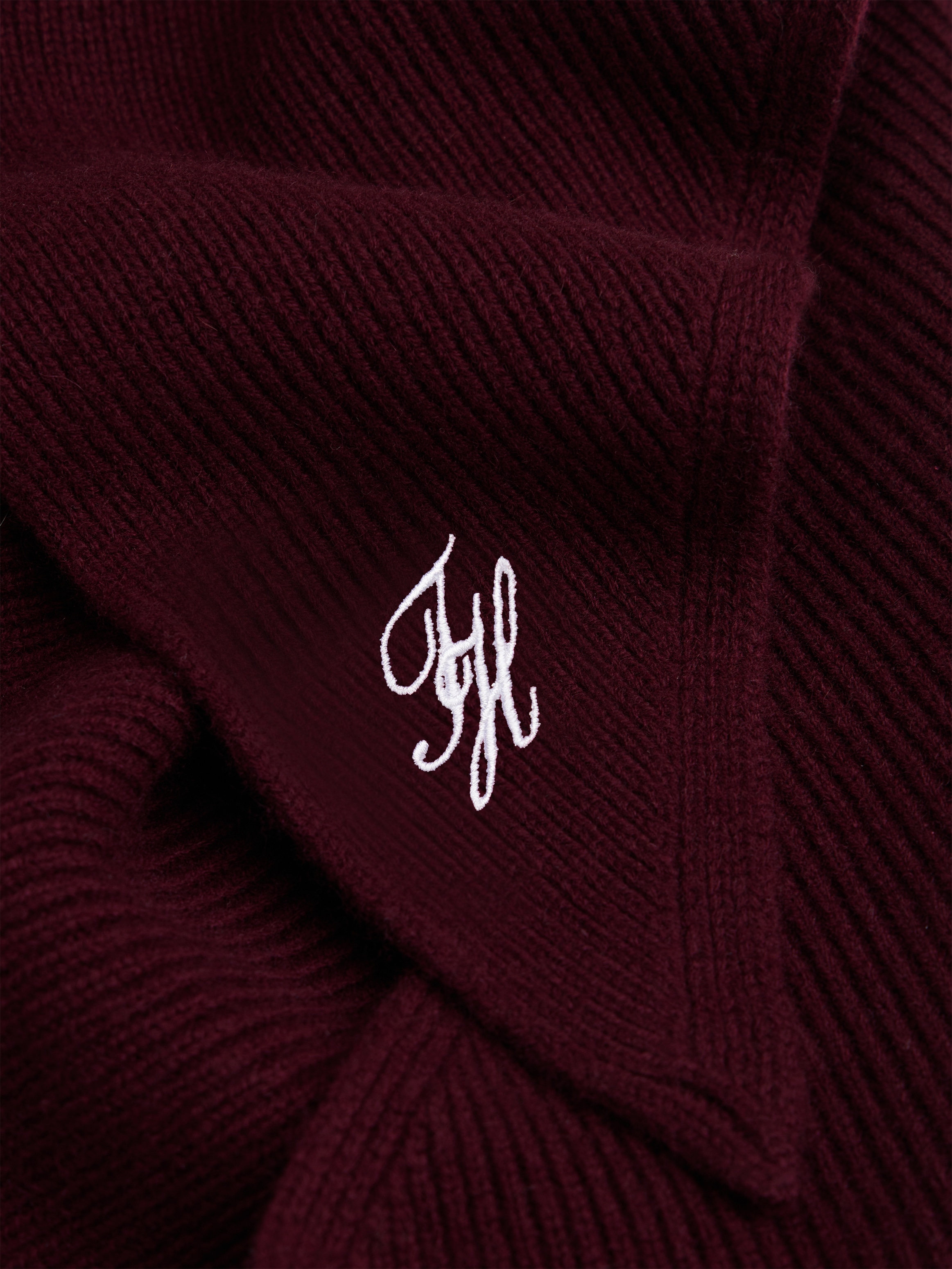 Tommy Hilfiger Dreieckstuch »TOMMY SCRIPT CASH« aus Kaschmirmix mit Logo-Stickerei, Maße 150 x 110 cm