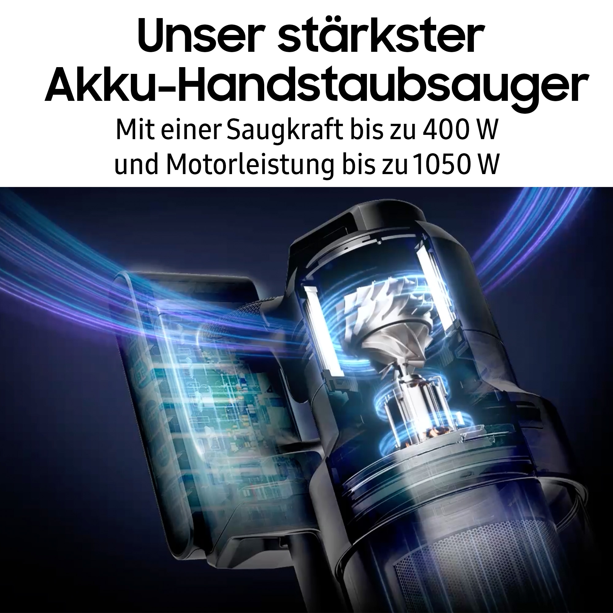 Samsung Akku-Handstaubsauger »BESPOKE AI Jet Ultra Akku + CompleteClean, VS90F40EEK/WD«
