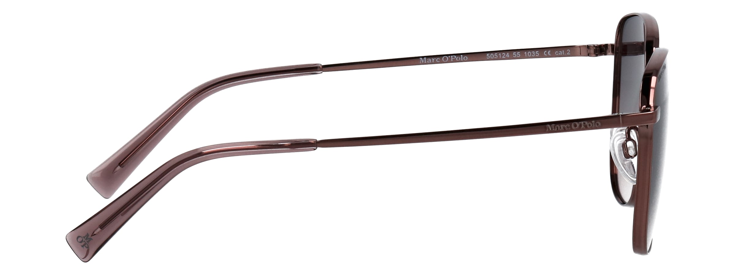 Marc O'Polo Sonnenbrille »Modell 505124« Form Butterfly, Logoschriftzug auf Bügel, Metallfassung