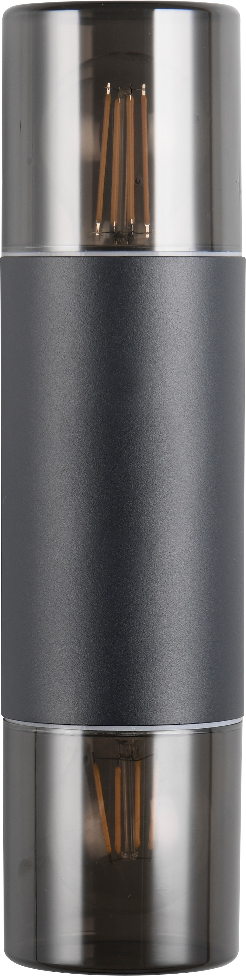 TRIO Leuchten Außen-Wandleuchte »HOOSIC, Outdoor Wandlampe exkl 1x E27 max 28W, Hauswand-Leuchte« E27 1 Stk. warmweiß - kaltweiß Garten Wandleuchte IP44, Kunststoff Schirm rauchfarbig