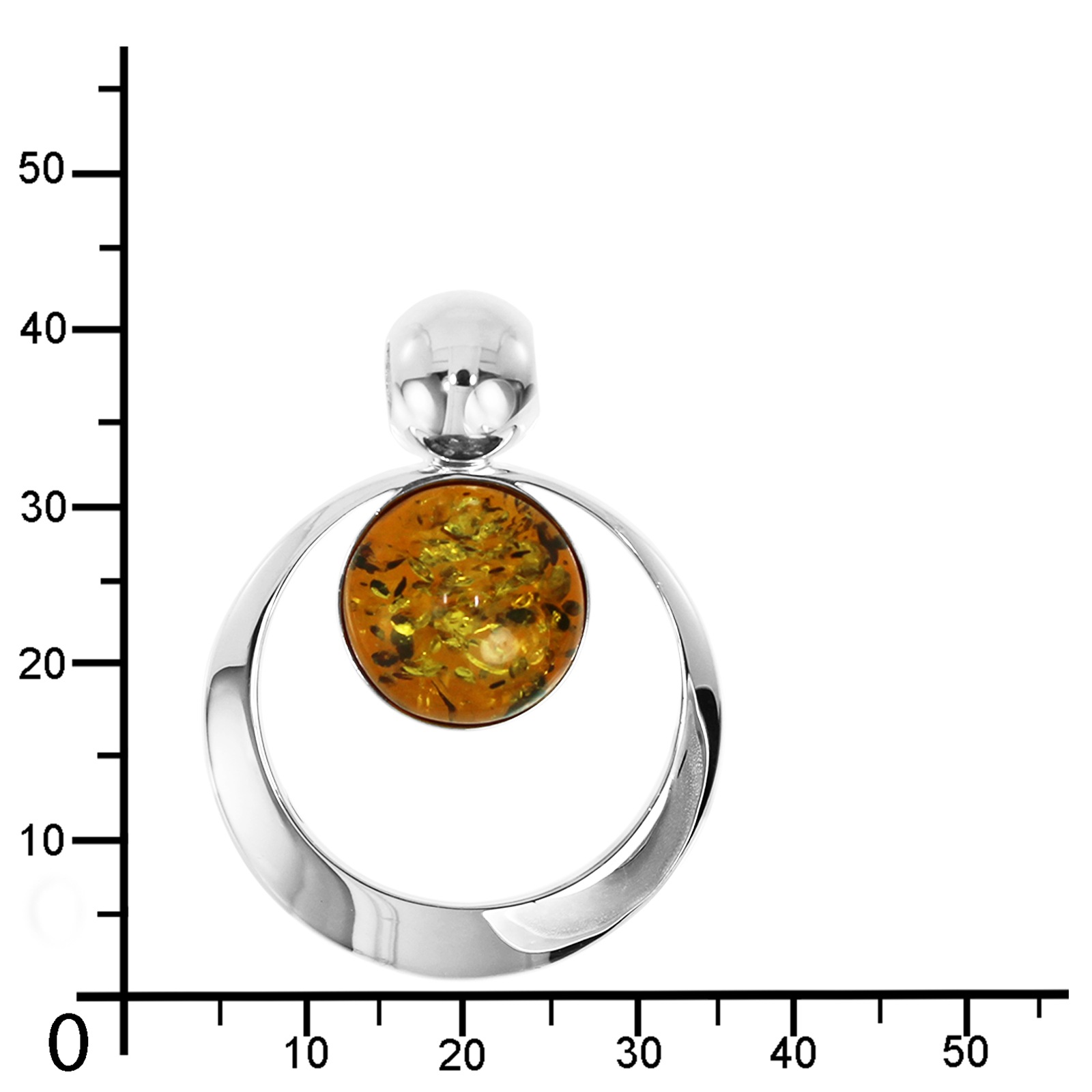 OSTSEE-SCHMUCK Kettenanhänger »- Lenka - Silber 925/000 - Bernstein«