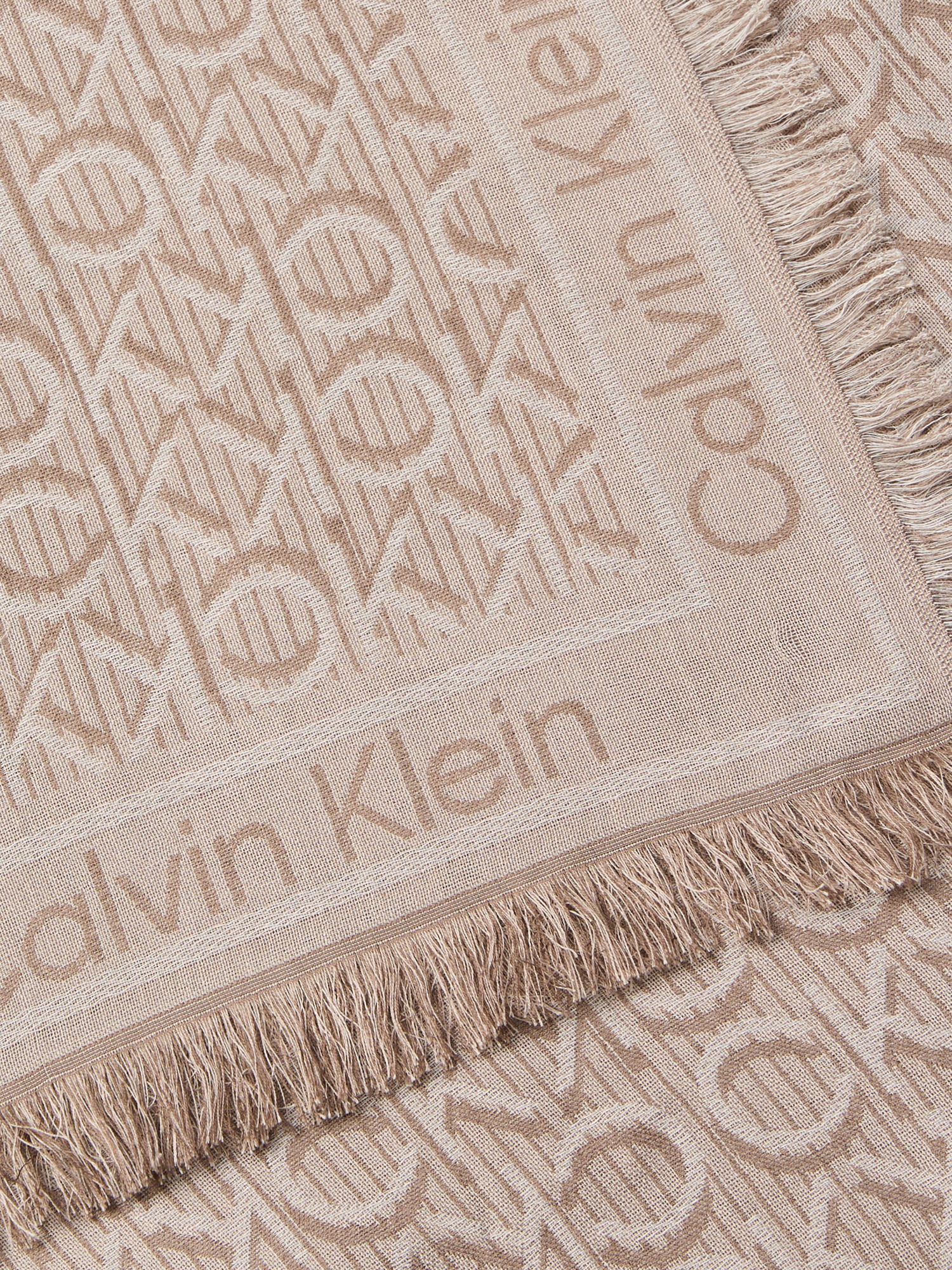 Calvin Klein Modeschal »Monogram Jaquard Schal«, Mit Markenlogoprint