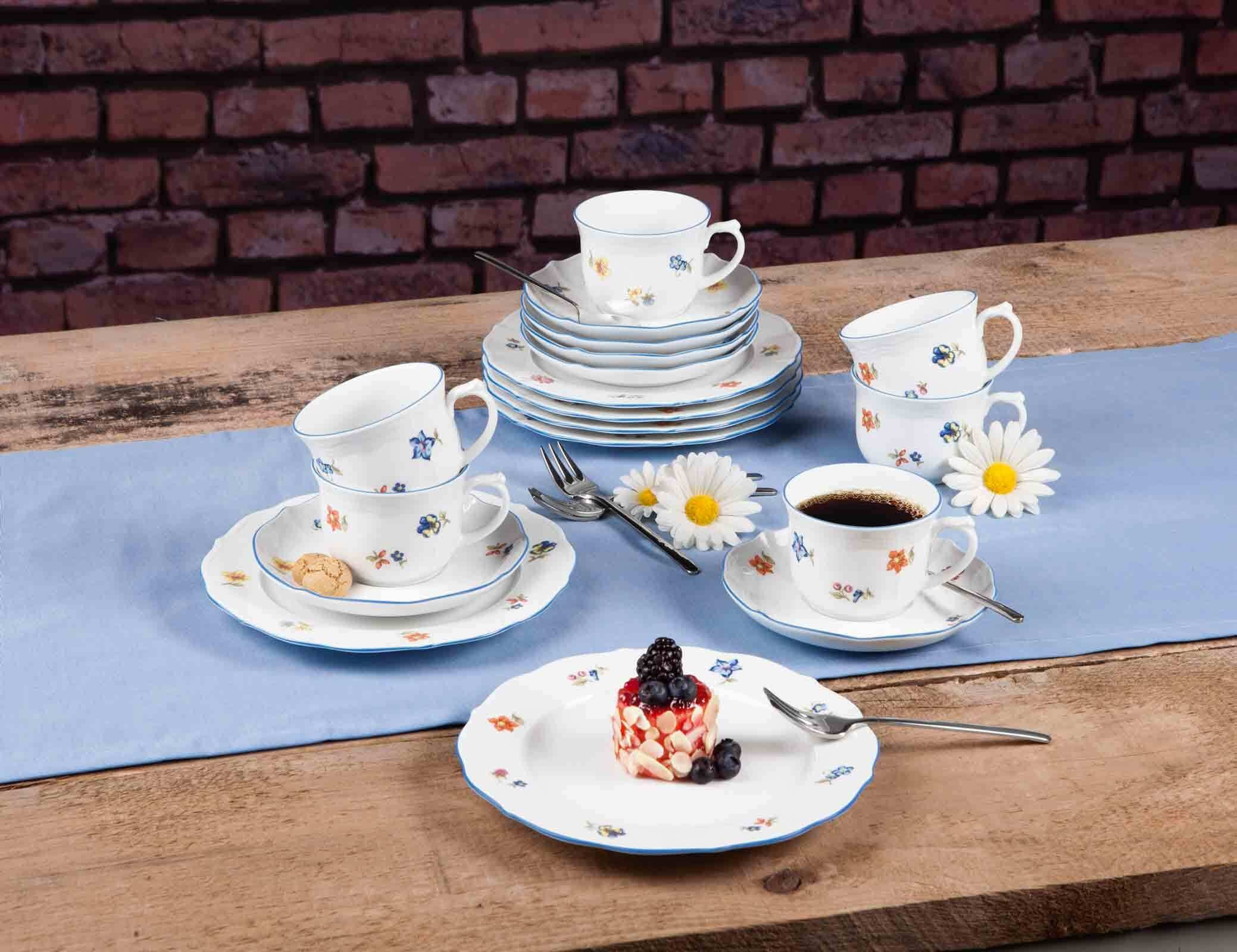 Seltmann Weiden Speiseteller »Speiseteller Sonate Nostalgie ø 26,2 cm 6er Set weiß«