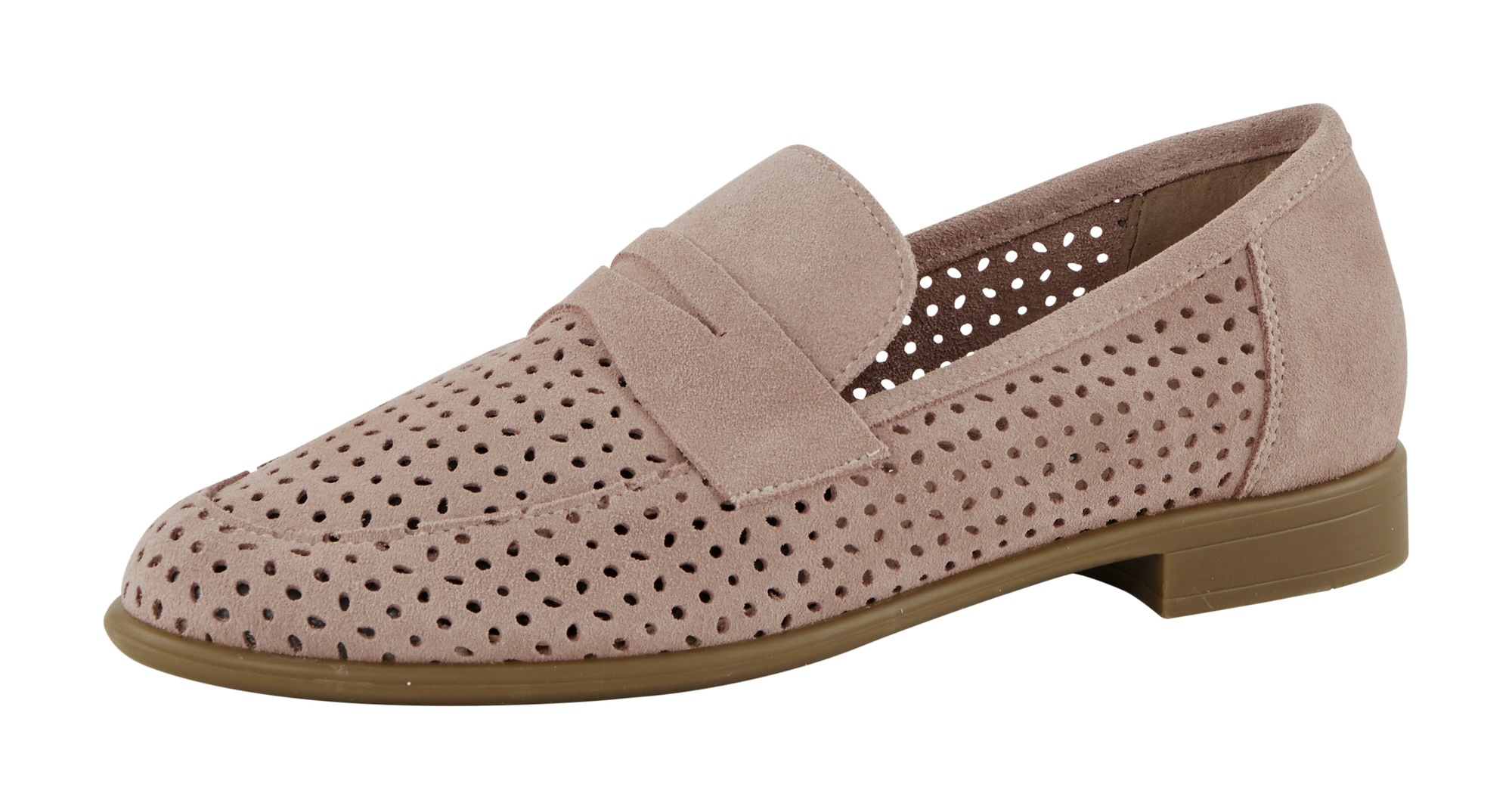 Slipper velour leder flach blockabsatz zum schlupfen