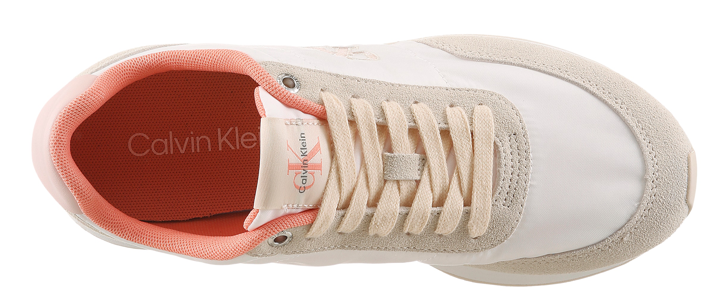 Calvin Klein Jeans Sneaker »RETRO RUNNER ESS MIX MAT«  Schnürschuh, Runner-Sneaker, Freizeitschuh mit seitlichem CK-Logo