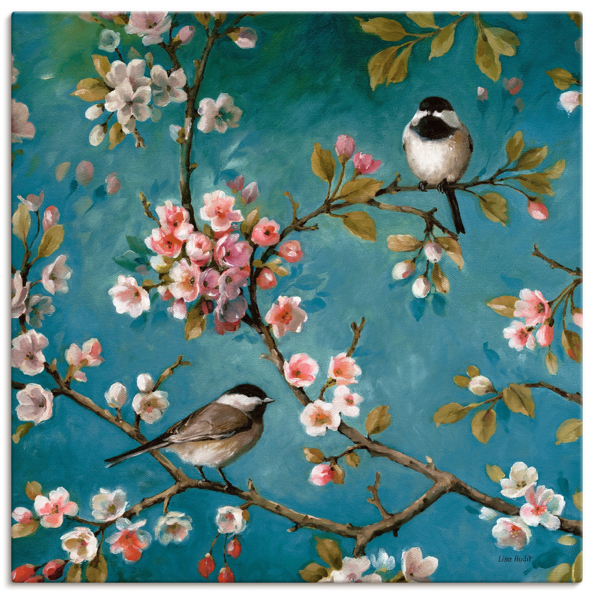 Artland Wandbild »Blüte II«, Blumen, (1 St.), in vielen Größen & Produktarten -Leinwandbild, Poster, Wandaufkleber / Wandtattoo auch für Badezimmer geeignet