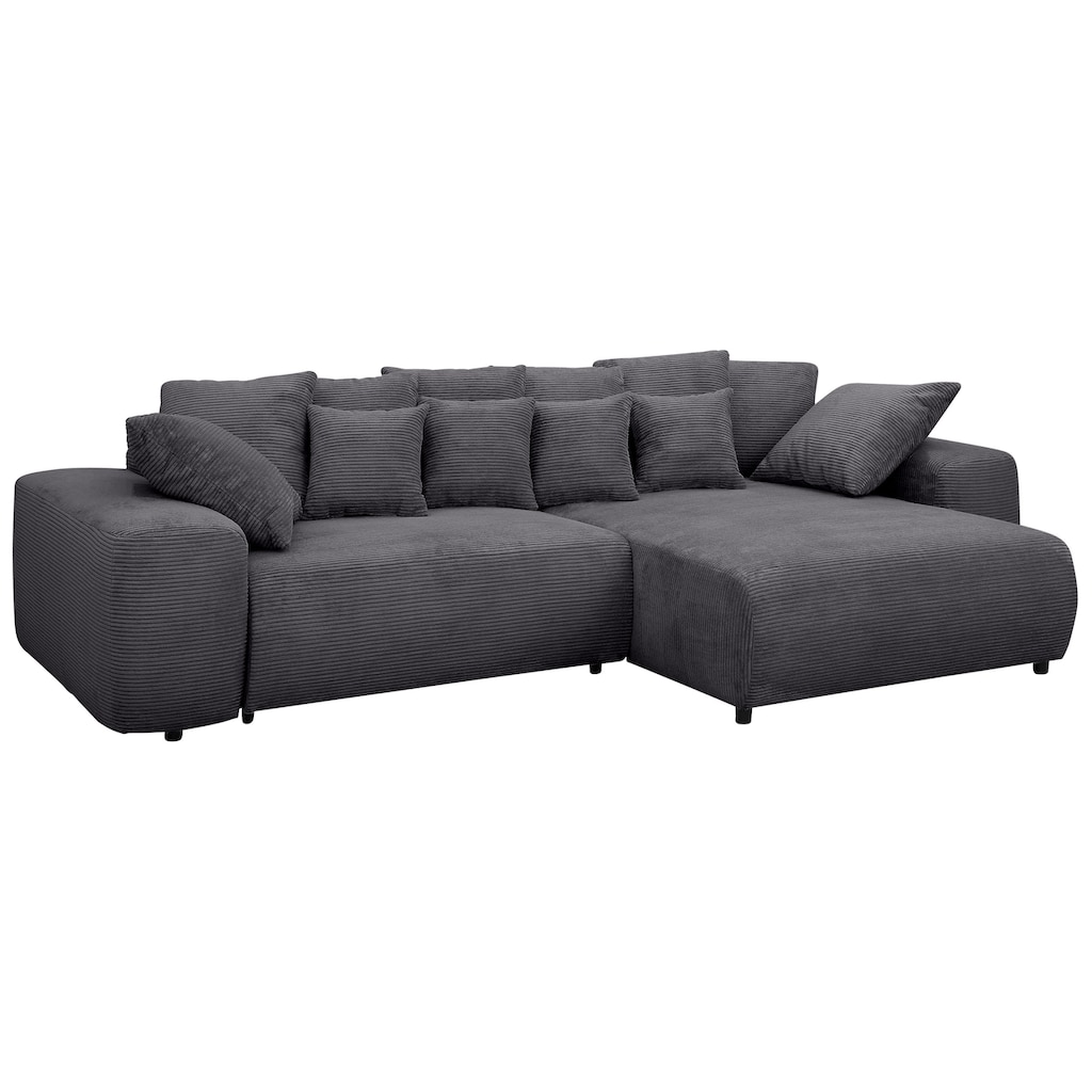 Home affaire Ecksofa Sundance, bei Bettfunktion mit Topper, incl. Zier- und Rückenkissen