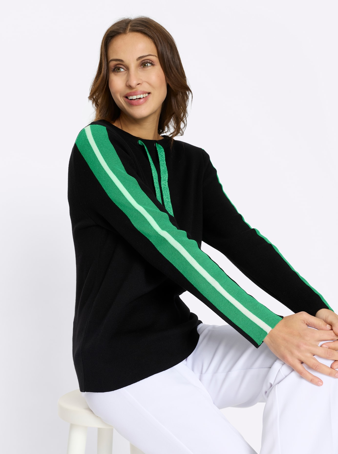 Inspirationen Strickpullover »Langarm-Pullover«