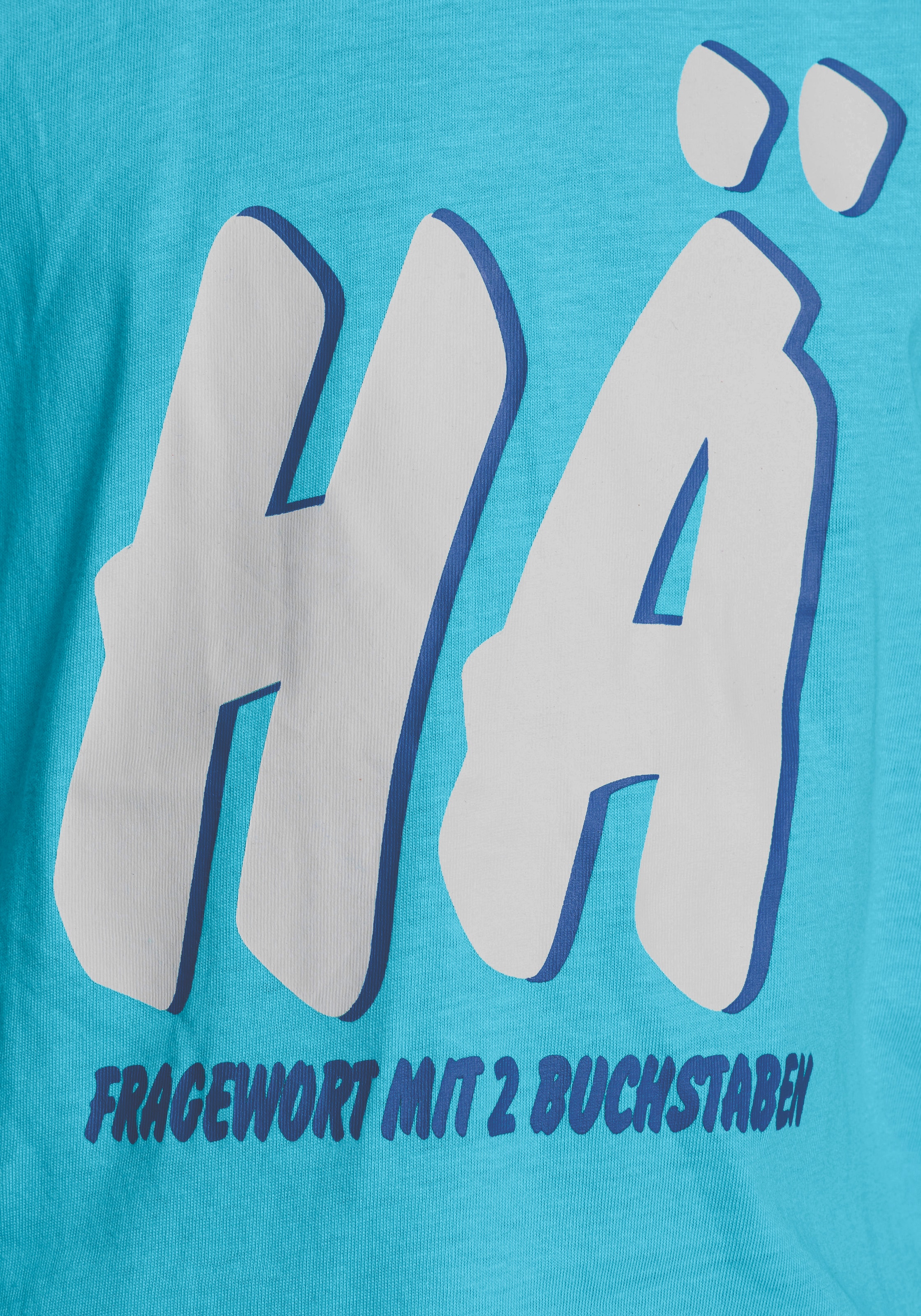 KIDSWORLD T-Shirt »FRAGEWORT MIT 2 BUCHSTABEN«, Kurzarm, Basic Passform, mit Statements/Sprüchen