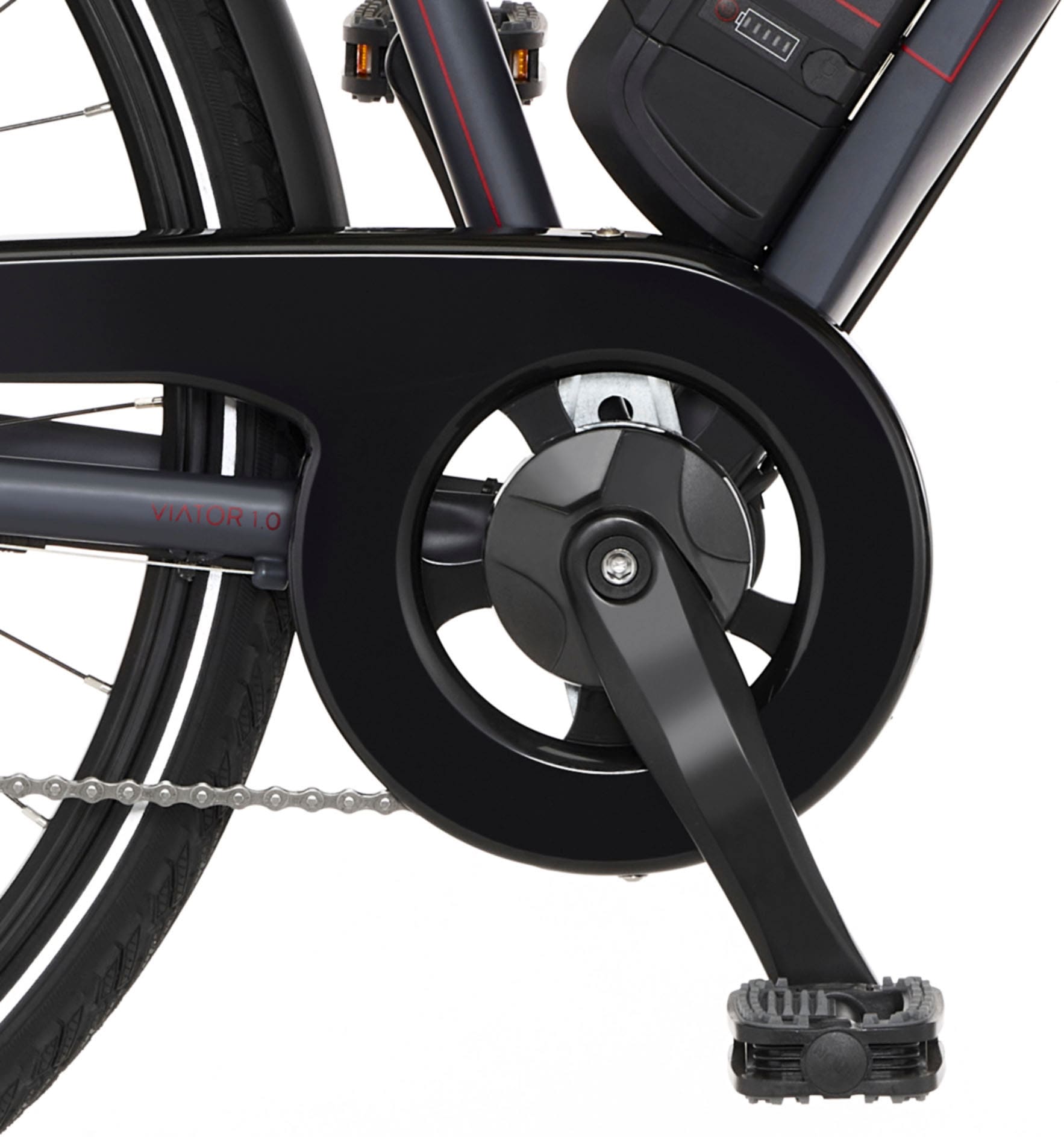 FISCHER Fahrrad E-Bike »VIATOR 1.0 Trapez 44«, 8 Gang, Shimano, Acera, Heckmotor 250 W, (mit Faltschloss)