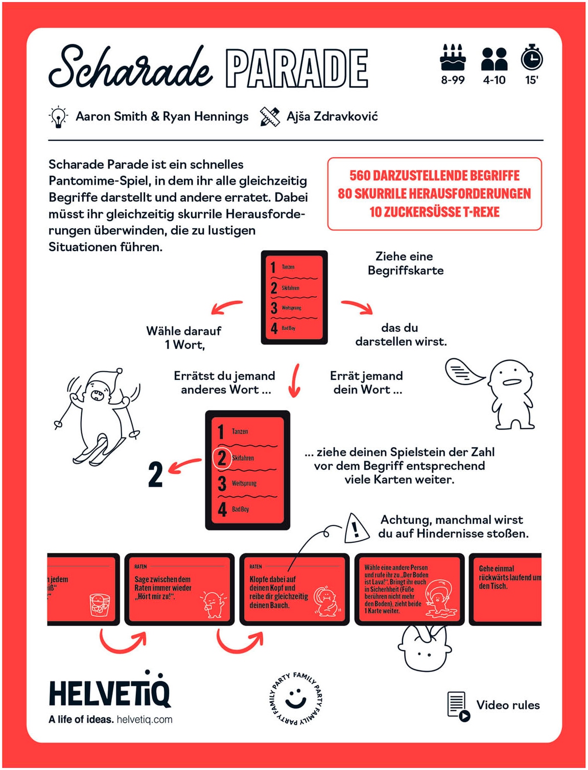 Helvetiq Spiel »Scharade Parade«