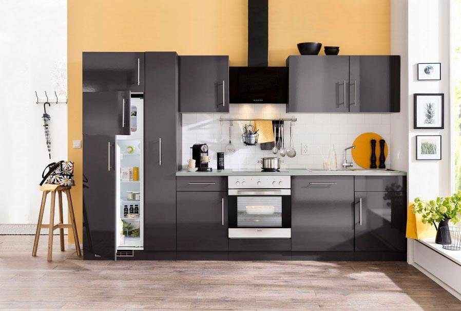 wiho Küchen Küchenzeile »Cali«, mit E-Geräten und Kühl-Gefrierkombination, Breite  310 cm kaufen online bei OTTO