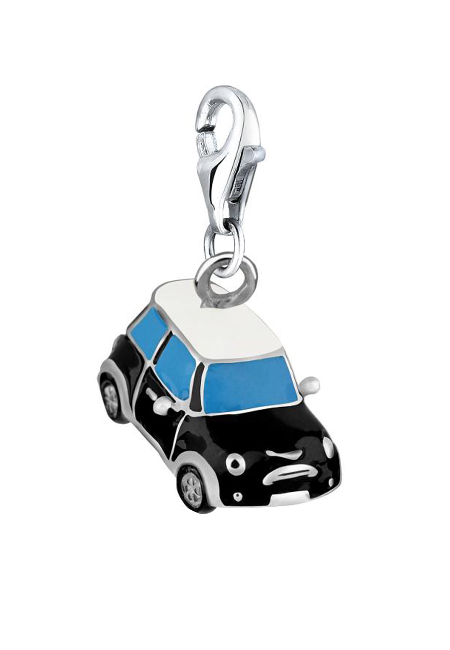 Nenalina Charm-Einhänger »Charm Auto Sportwagen Silber-Anhänger Emaille 925 Silber«