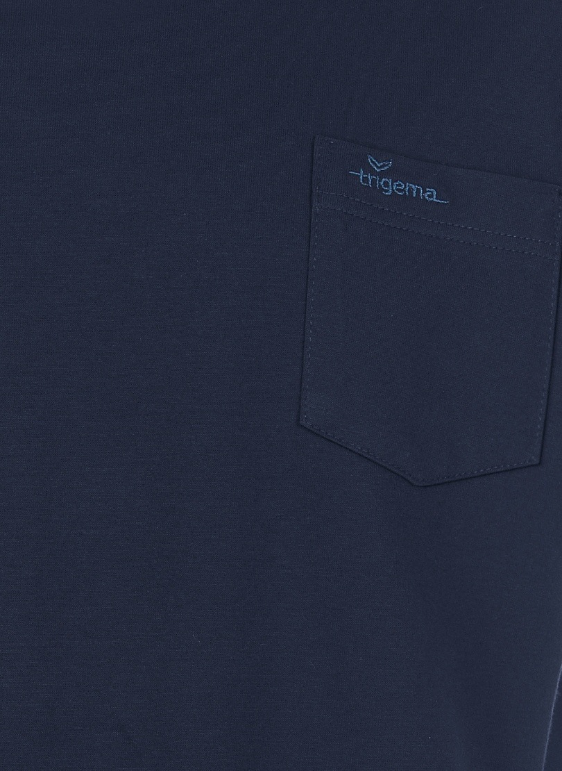 Trigema T-Shirt »TRIGEMA T-Shirt aus Biobaumwolle mit Brusttasche« 1 Stk.