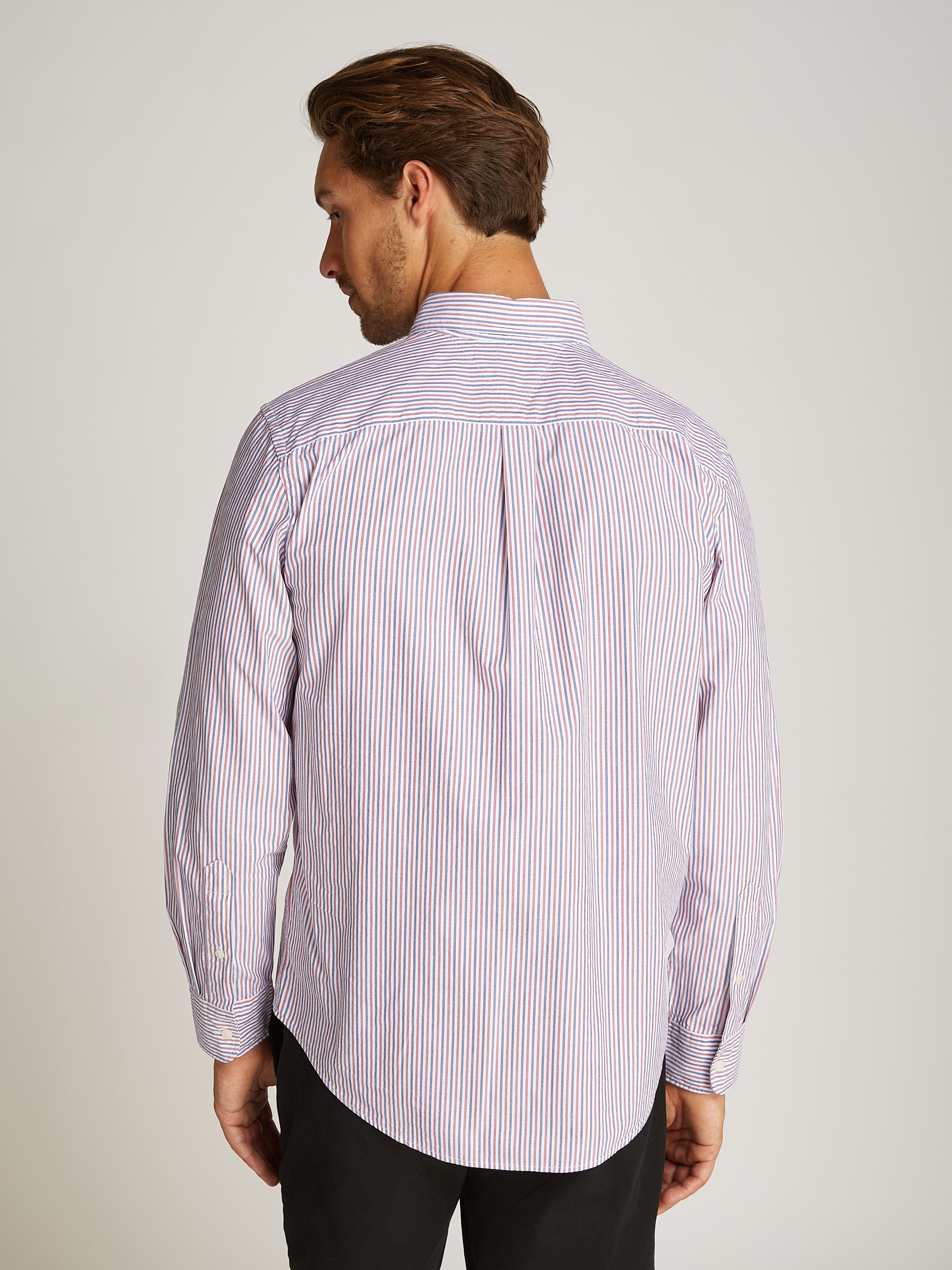 Tommy Hilfiger Langarmhemd »FLEX POPLIN CLASSIC STP RF SHIRT«, mit Sreifenmuster