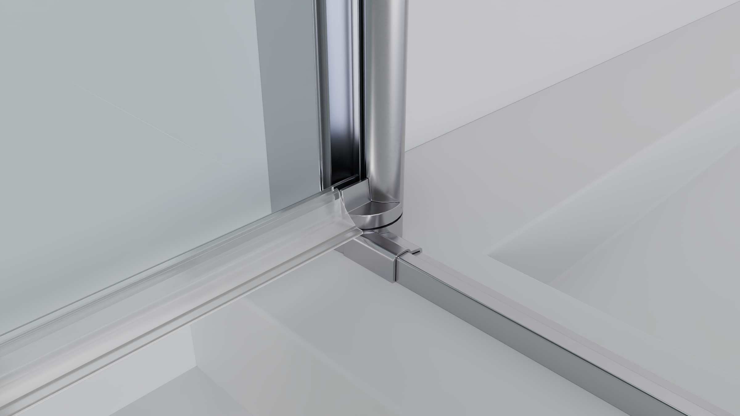 welltime Eckdusche »Firenze« mit variablem Verstellbereich, Duschabtrennung mit Schiebetüren