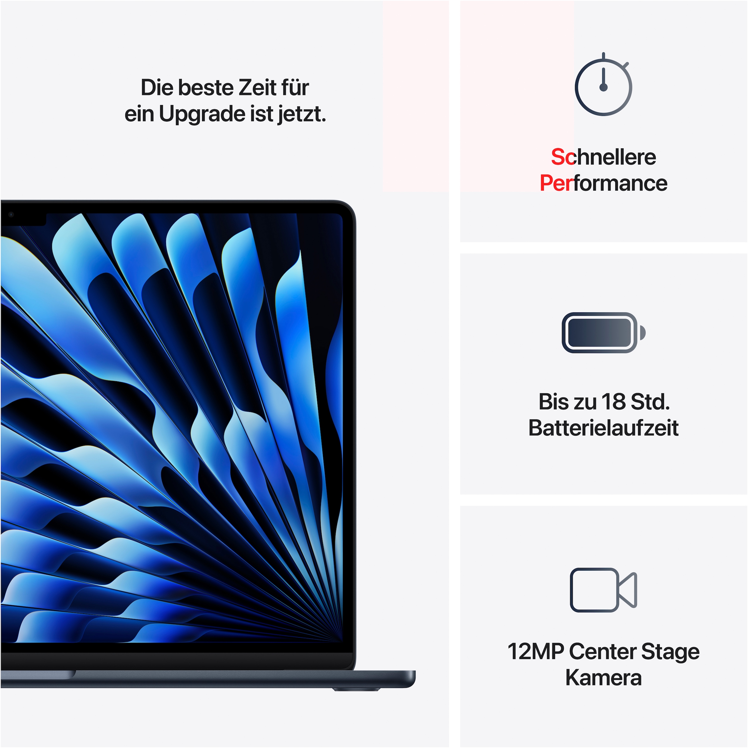 Apple Notebook »MacBook Air 15"«, 38,86 cm, / 15,3 Zoll, Apple, M4, 10-Core CPU, 512 GB SSD