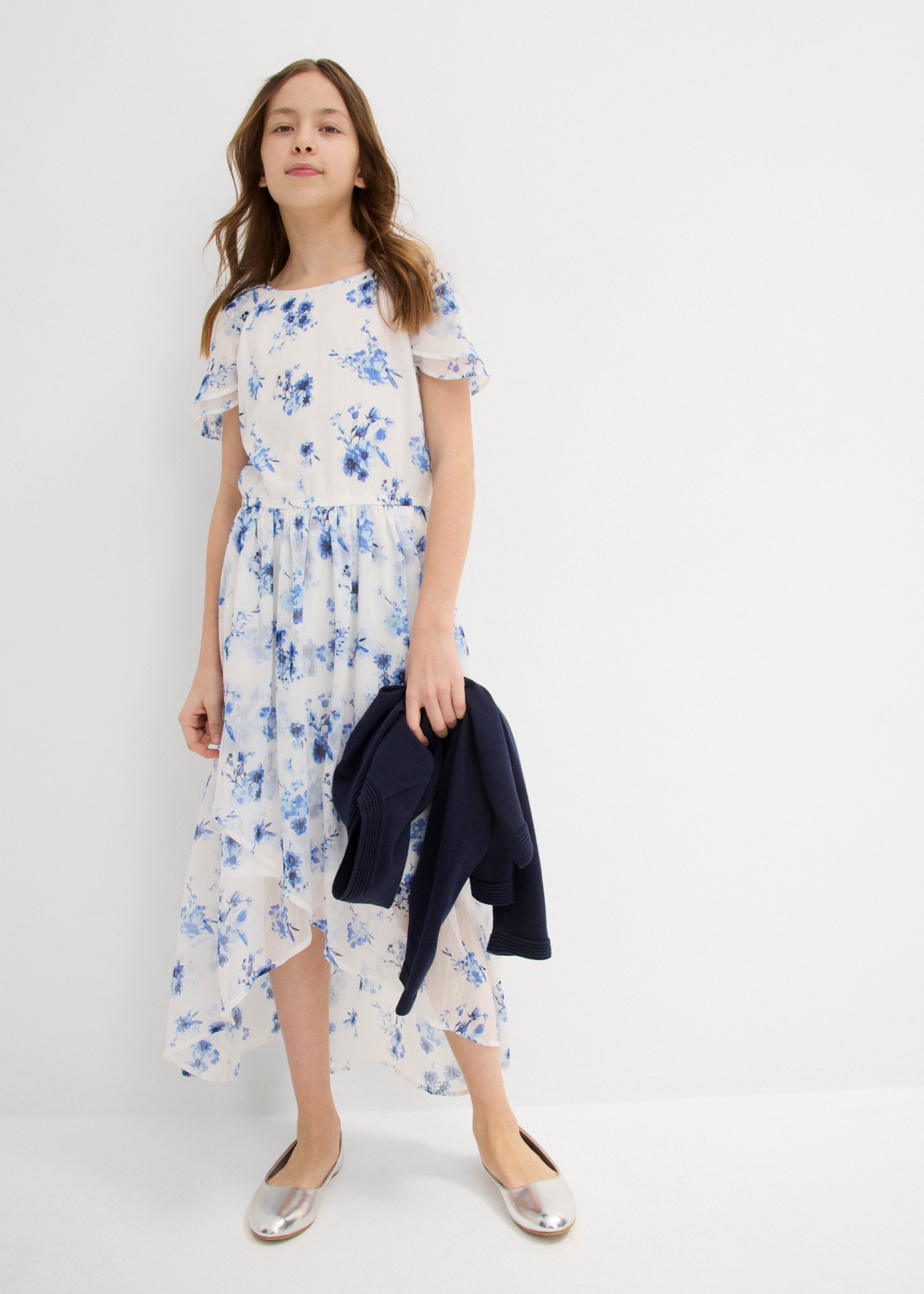 bonprix Chiffonkleid aus Chiffon, mit elastischer Taille