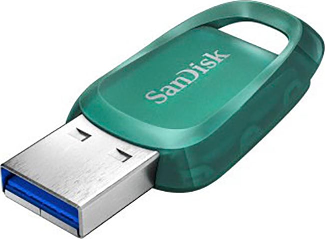 Sandisk USB-Stick »Cruzer Ultra Eco 128GB«, (USB 3.2 Lesegeschwindigkeit 100 MB/s)