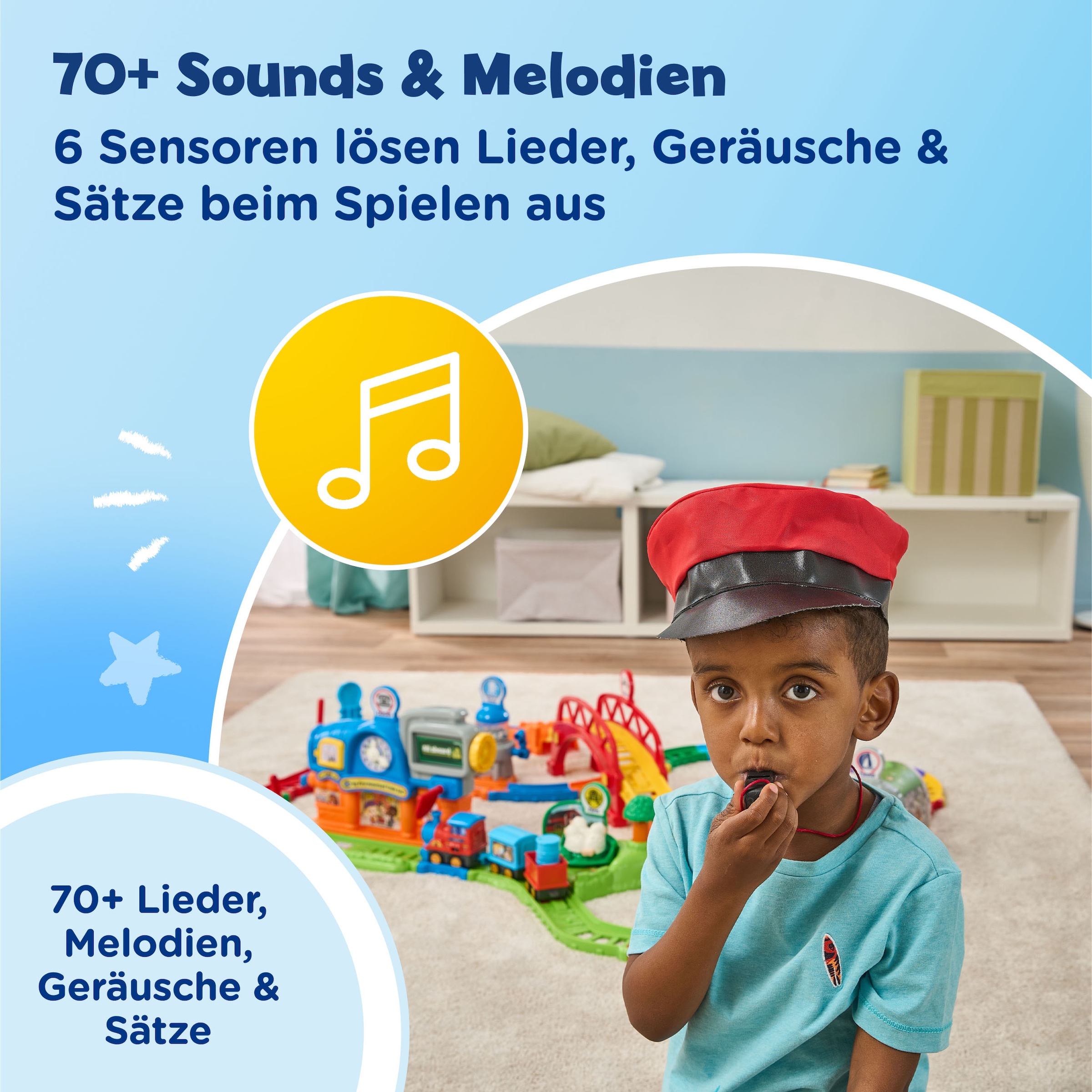 Vtech® Spielwelt »Tut Tut Baby Flitzer - Bunter Bahnhof« mit Licht und Sound