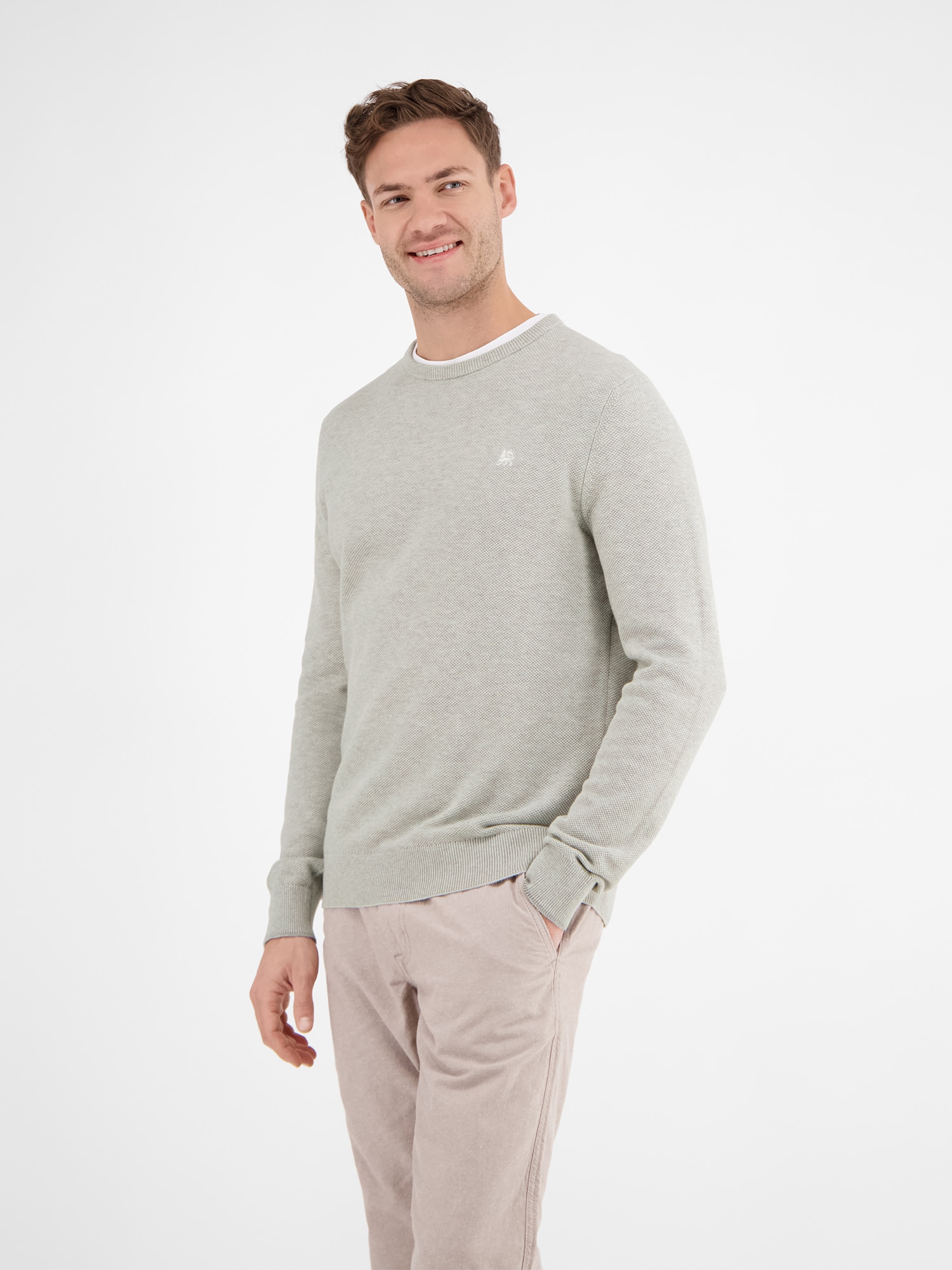 LERROS Strickpullover »Leichter Strickpullover, gerippt«