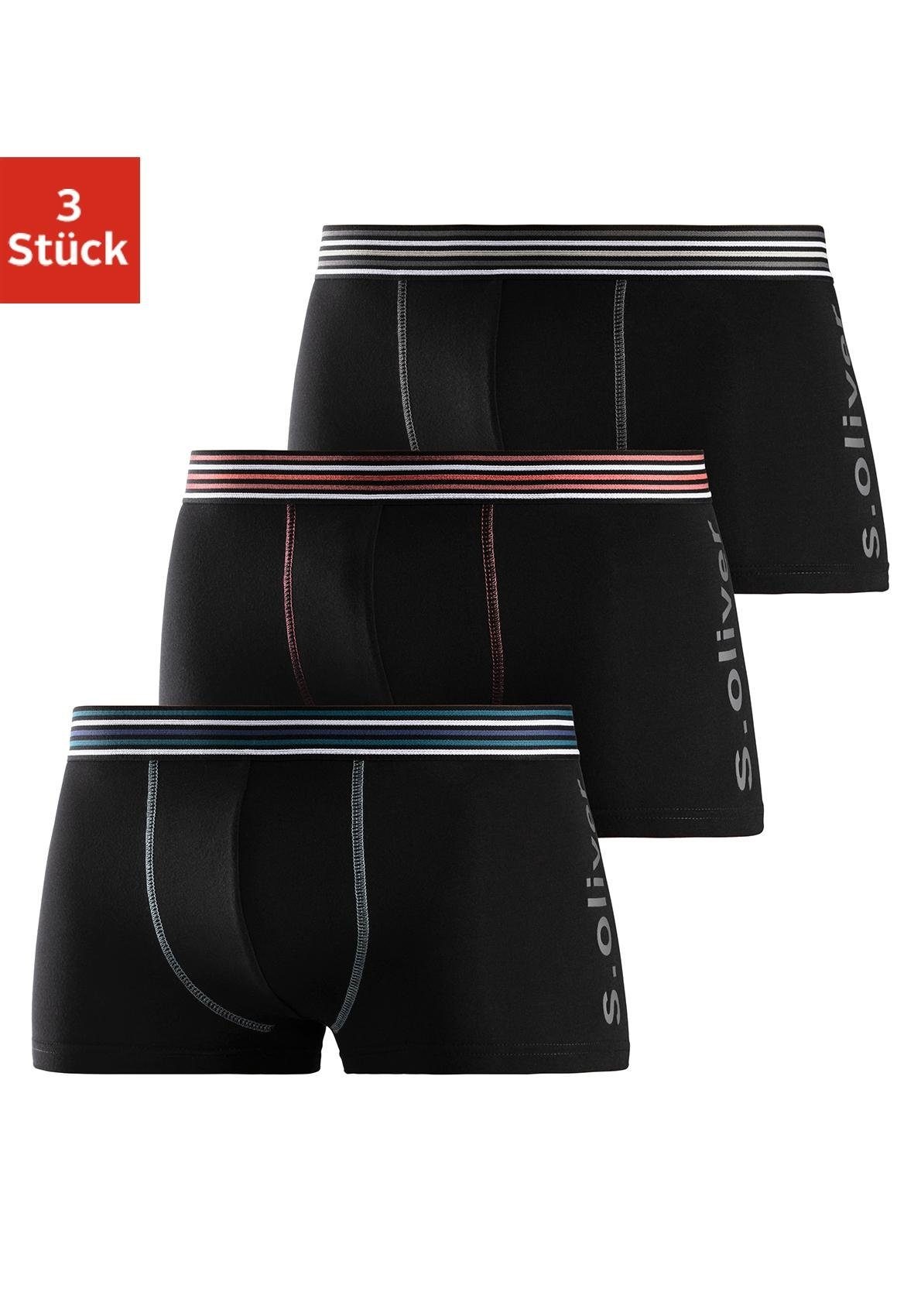 s.Oliver Boxer, (3 St.), mit Logo-Druck seitlich