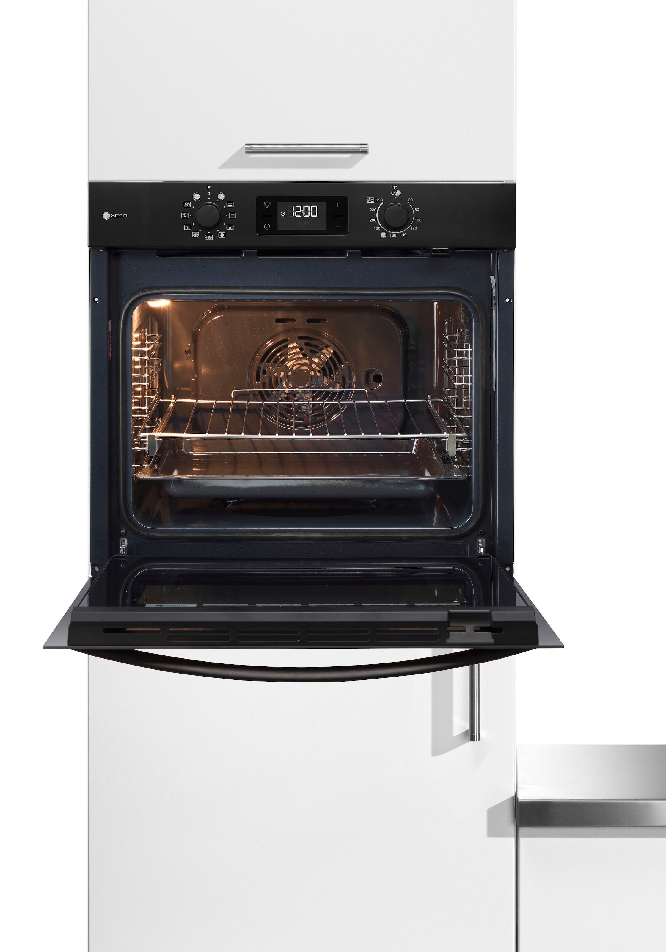Privileg Einbaubackofen  »PBA2S85HU1K«, mit Teilauszug, Hydrolyse, Schonendes Garen dank des Turn&Go Dampfprogrammes für beste Ergebnisse