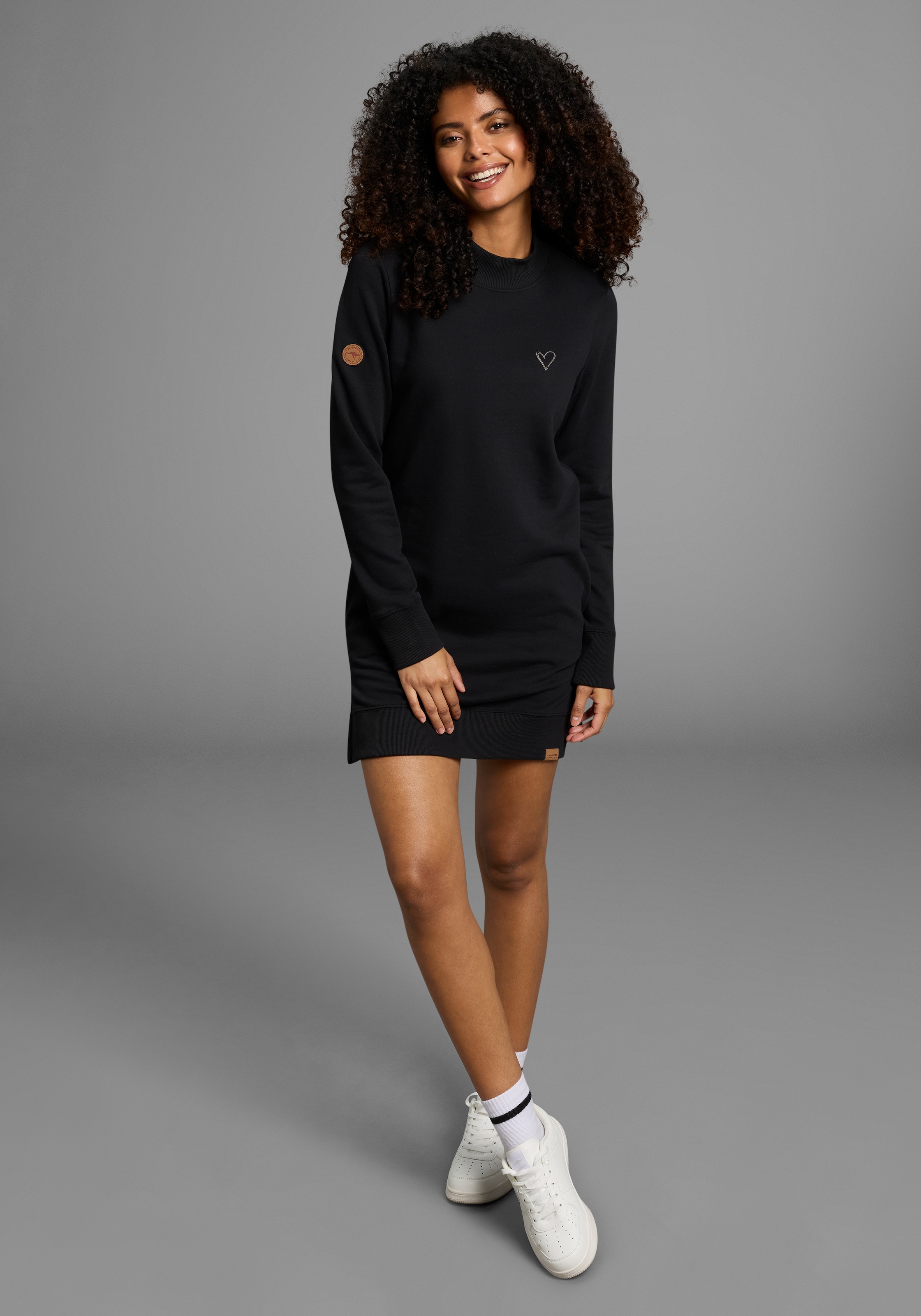 KangaROOS Longsweatshirt, mit Turtleneck und Schlitz am Saum