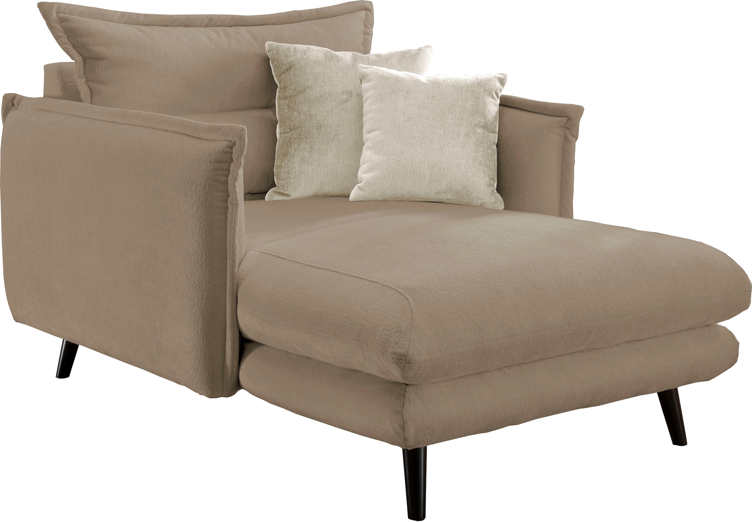 INOSIGN Loveseat »Lazio«, moderner Sessel mit einer bequemen Polsterung, 2 Stk. Zierkissen