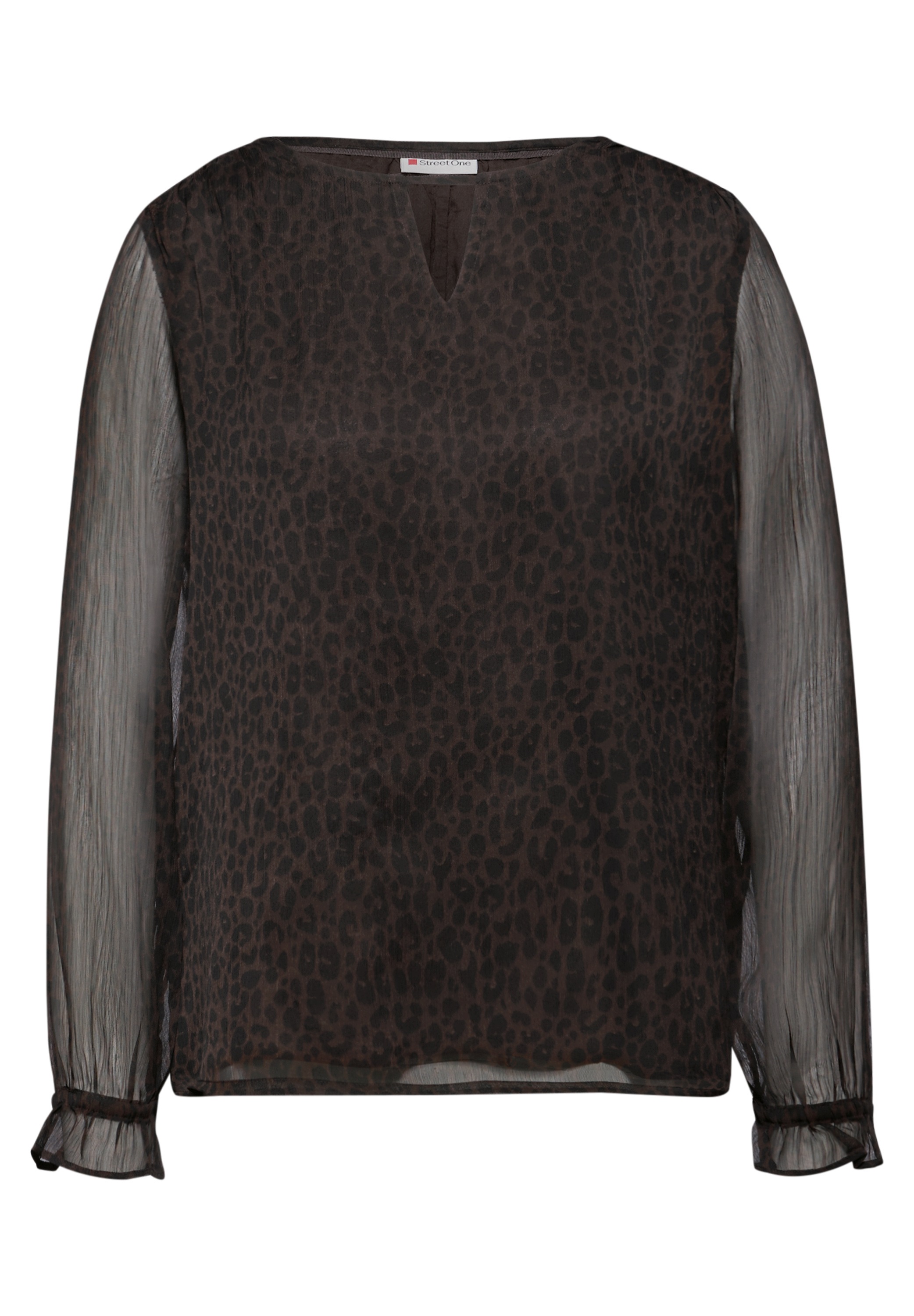 STREET ONE Langarmbluse mit Mesheinsatz