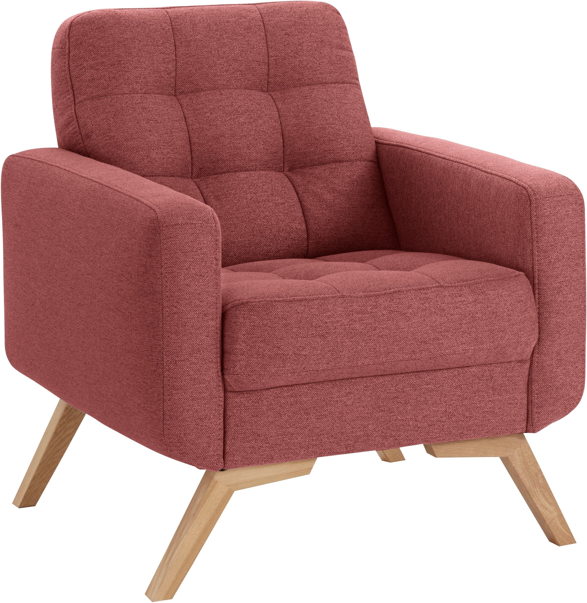 exxpo - sofa fashion Sessel »Fiord, Loungesessel«, aktuelles Design, tolle Detailverarbeitung im Sitz und Rücken