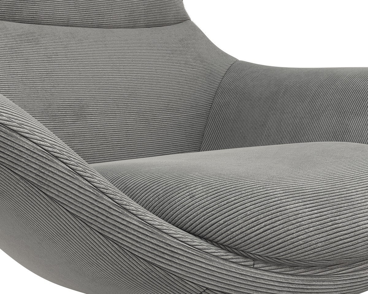 FLEXLUX Ohrensessel »Stilo Relaxsessel, TV-Sessel«, Solitär, Stil-Ikone, drehbar, Fuß Aluminium
