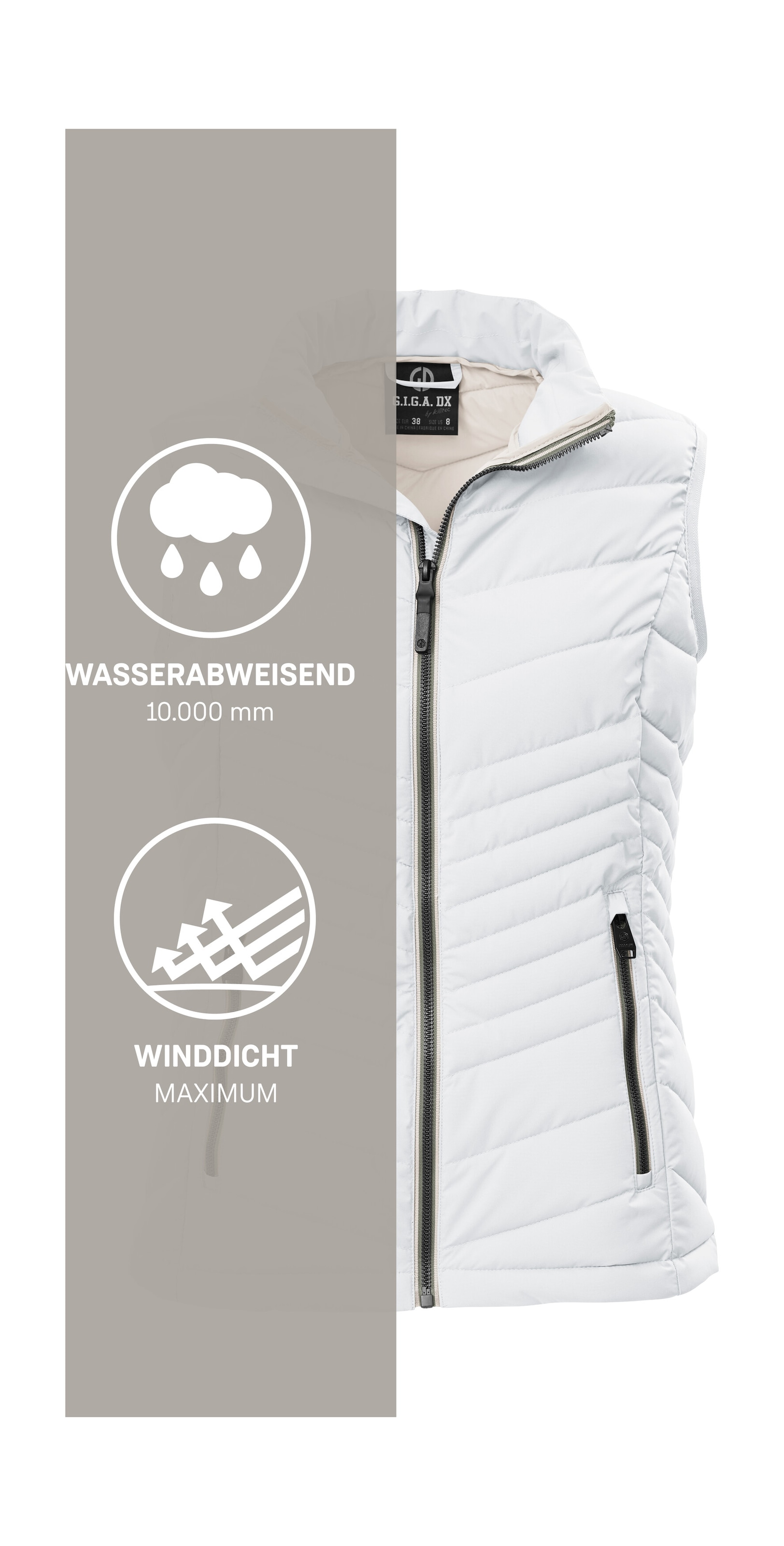 G.I.G.A. DX by killtec Steppweste »GS 109 WMN QLTD VST« Atmungsaktive, winddichte Damenweste mit 10.000 mm Wassersäule