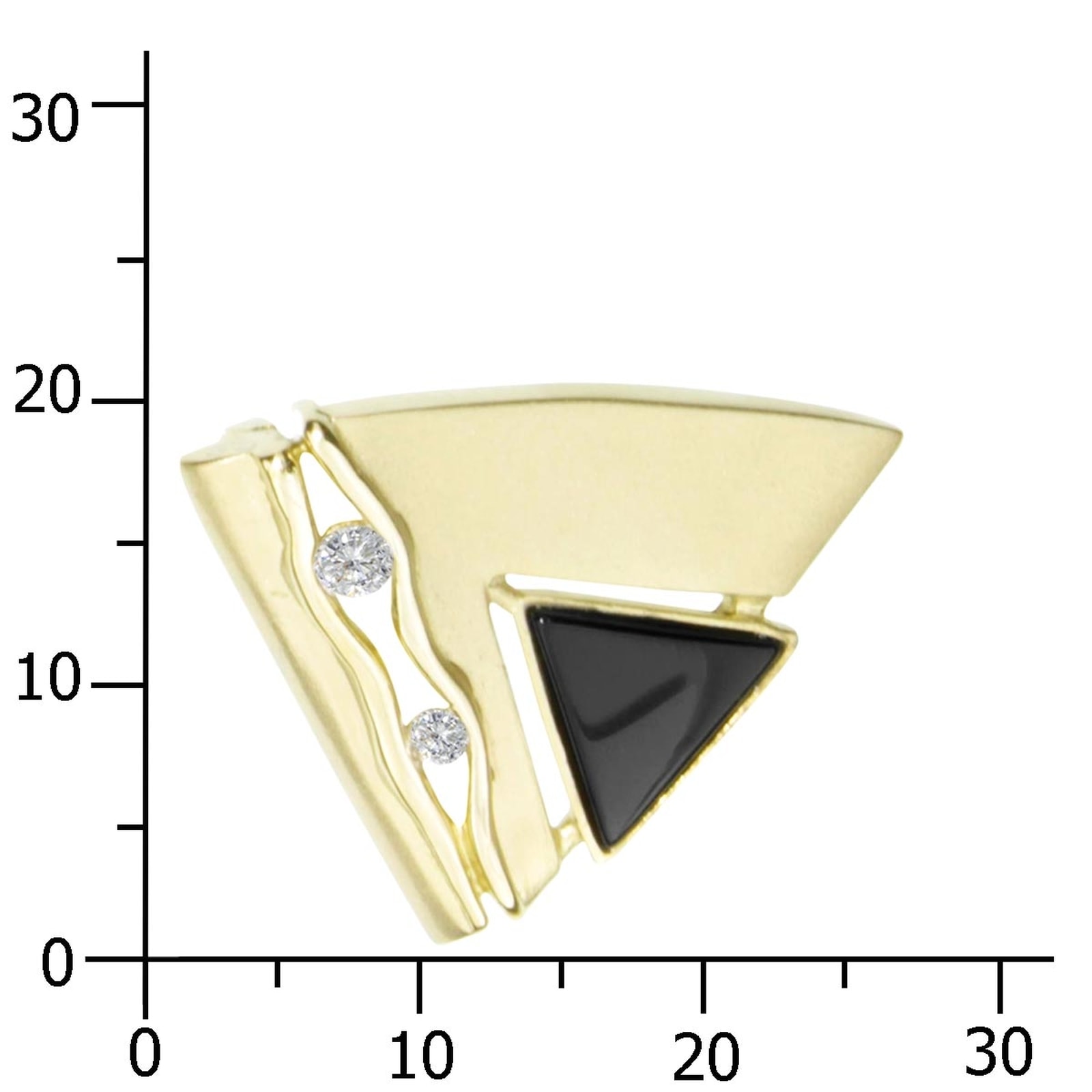 OSTSEE-SCHMUCK Kettenanhänger »- Gleiter-Benita - Gold 333/000 - Onyx/Zirk.«