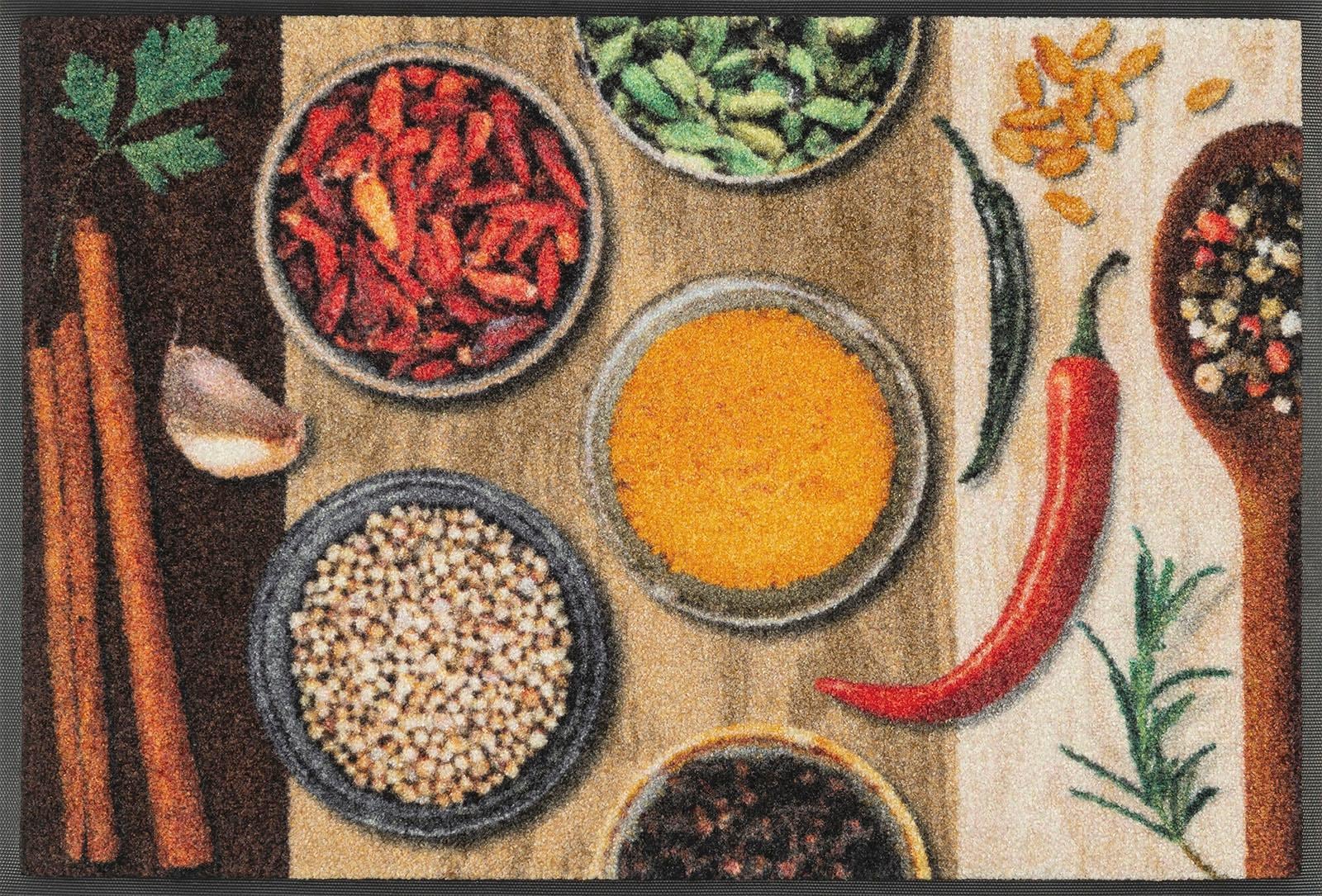 wash+dry by Kleen-Tex Fußmatte Schmutzfangmatte, waschbar »Hot Spices«, Gewürze, online OTTO bei rutschhemmend, rechteckig, Motiv