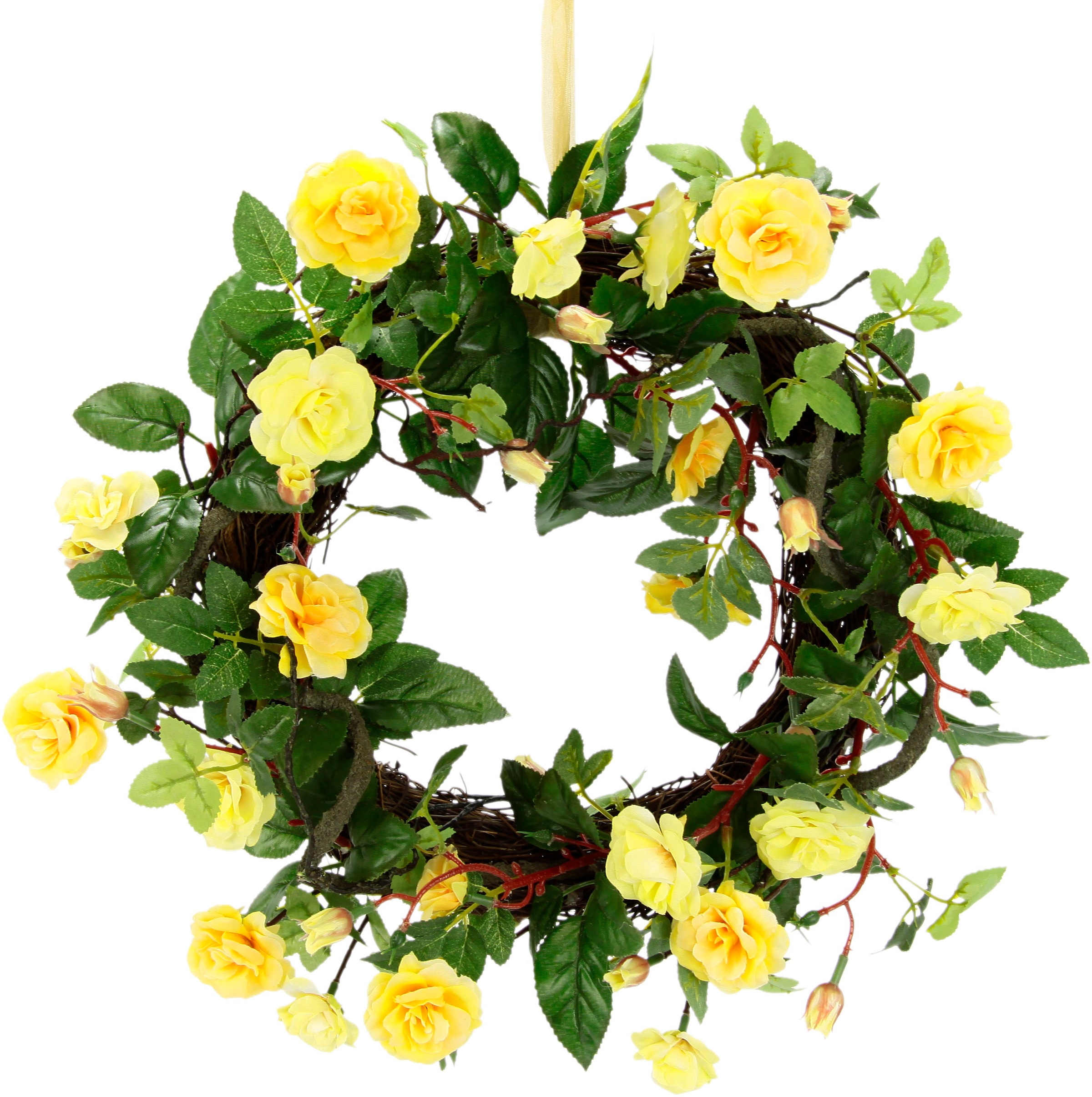 I.GE.A. Kunstkranz »Wildrosen«, (1 St.), Rosenkranz, Türkranz, Rosenblüten