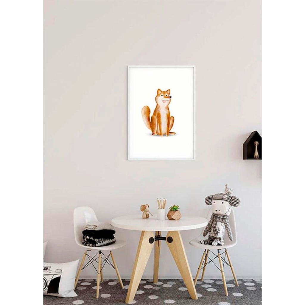 Komar Poster »Cute Animal Dog«, Tiere, (1 St.), Kinderzimmer, Schlafzimmer, Wohnzimmer