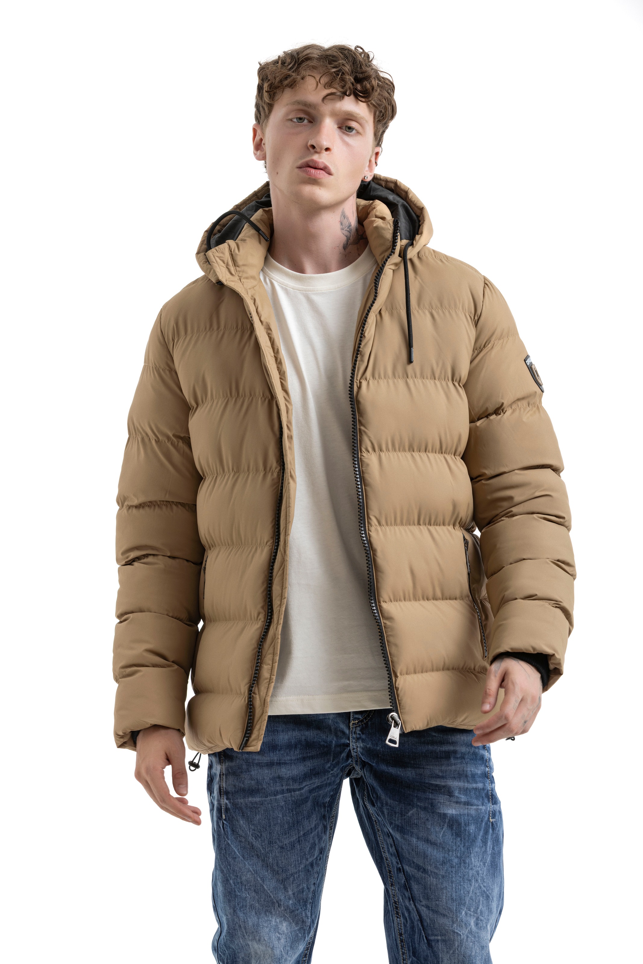 Cipo & Baxx Steppjacke mit Kapuze