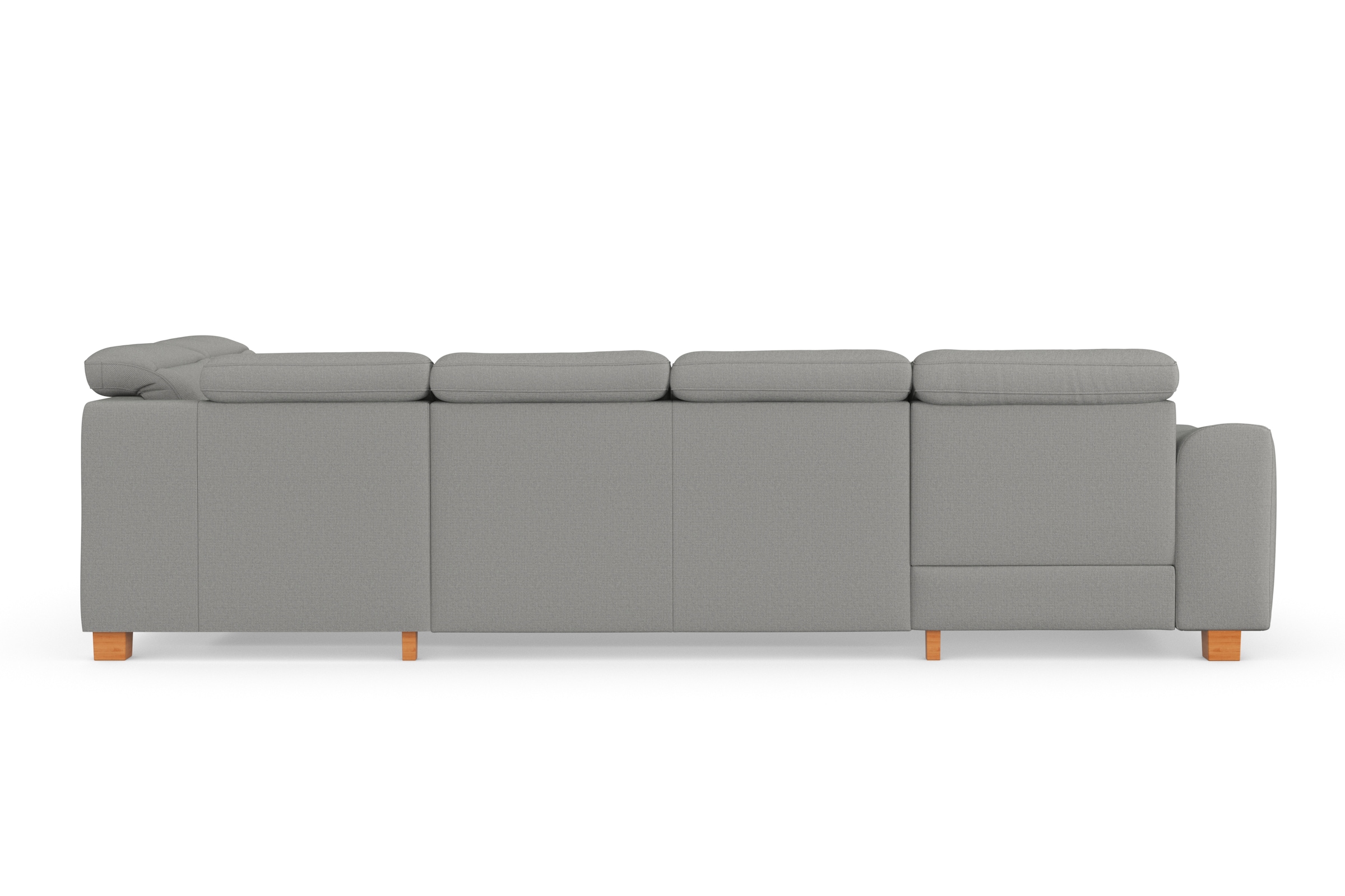 sit&more Wohnlandschaft »Dundee U-Form«, mit Federkern und Massivholzfüßen, wahlweise mit Kopfteilverstellung
