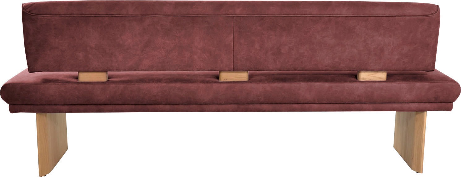 K+W Komfort & Wohnen Polsterbank »Longbeach«, (1 St.), Spitzkissenoptik im Sitz, wahlweise in der Breite 204cm oder 224cm