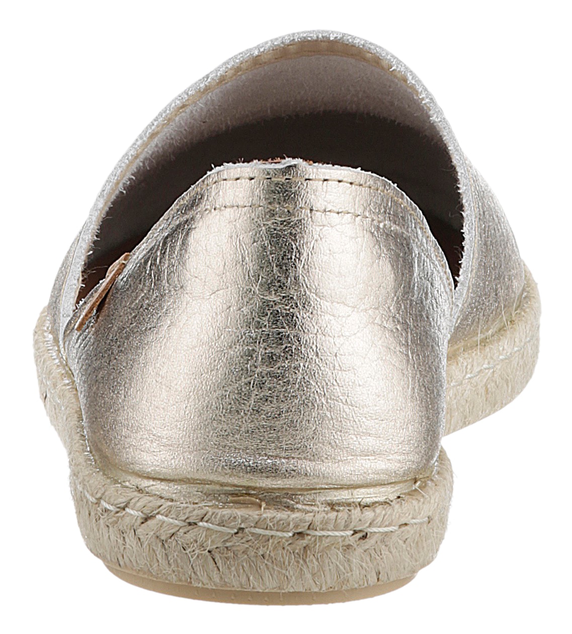 VERBENAS Espadrille »CARMEN NUCLEO METAL«, Slipper, Sommerschuh, Strandschuh im Metallic Look