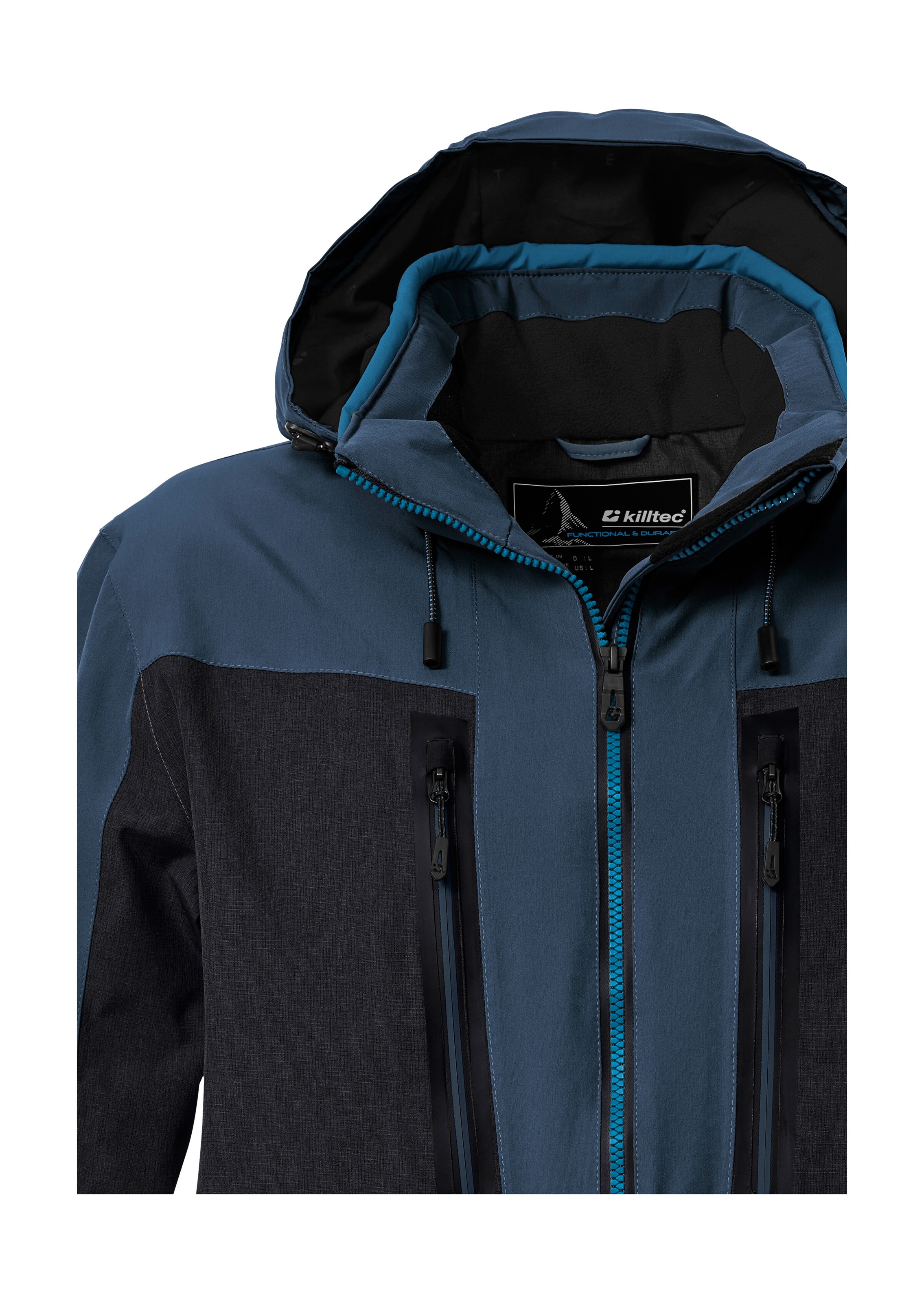 Killtec Skijacke »KSW 47 MN SKI JCKT«, Herren Skijacke: wasserdicht, atmungsaktiv, abnehmbare Kapuze