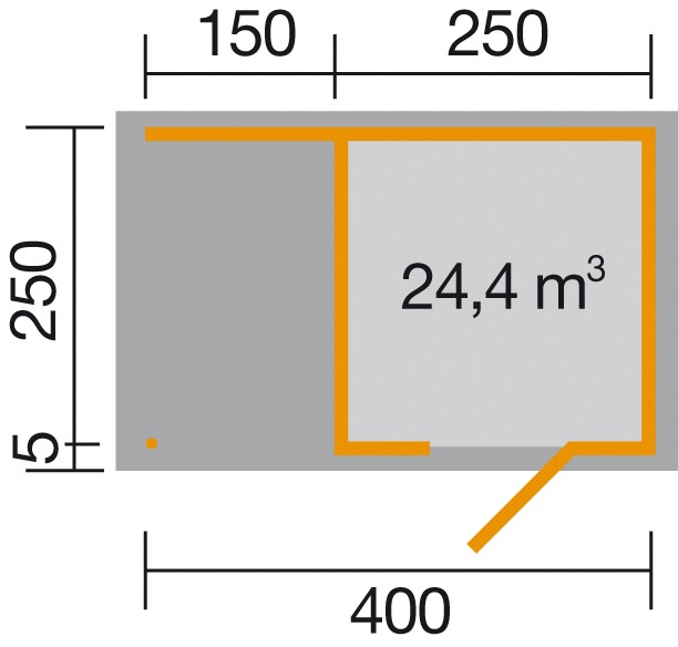 weka Gartenhaus »wekaLine 413A Gr.1«