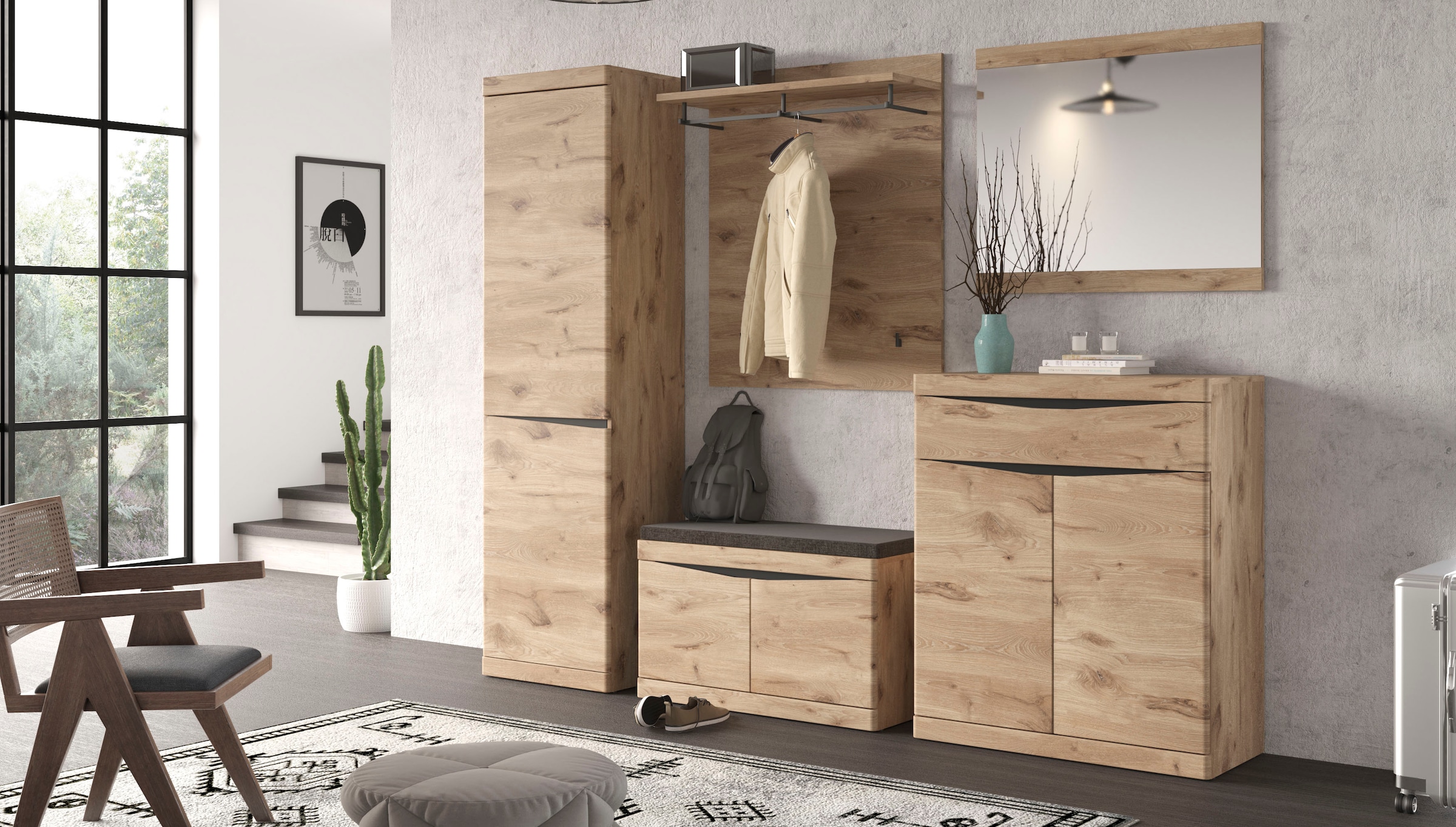 LIVING CHARM Sitzbank »Twist«, Sitzkissen