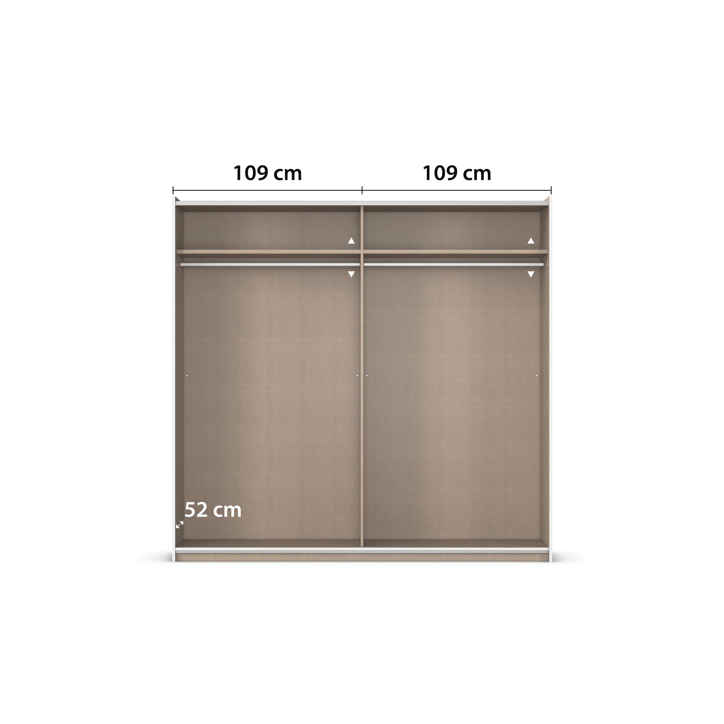 rauch Kleiderschrank »Schwebetürenschrank Schrank Garderobe Wäscheschrank ASTANA« 3 Ausstattungen BASIC/CLASSIC/PREMIUM (inkl. SOFT-CLOSE-FUNKTION),  großflächige Spiegelfront, B/H/T: 218/210/59 cm MADE IN GERMANY