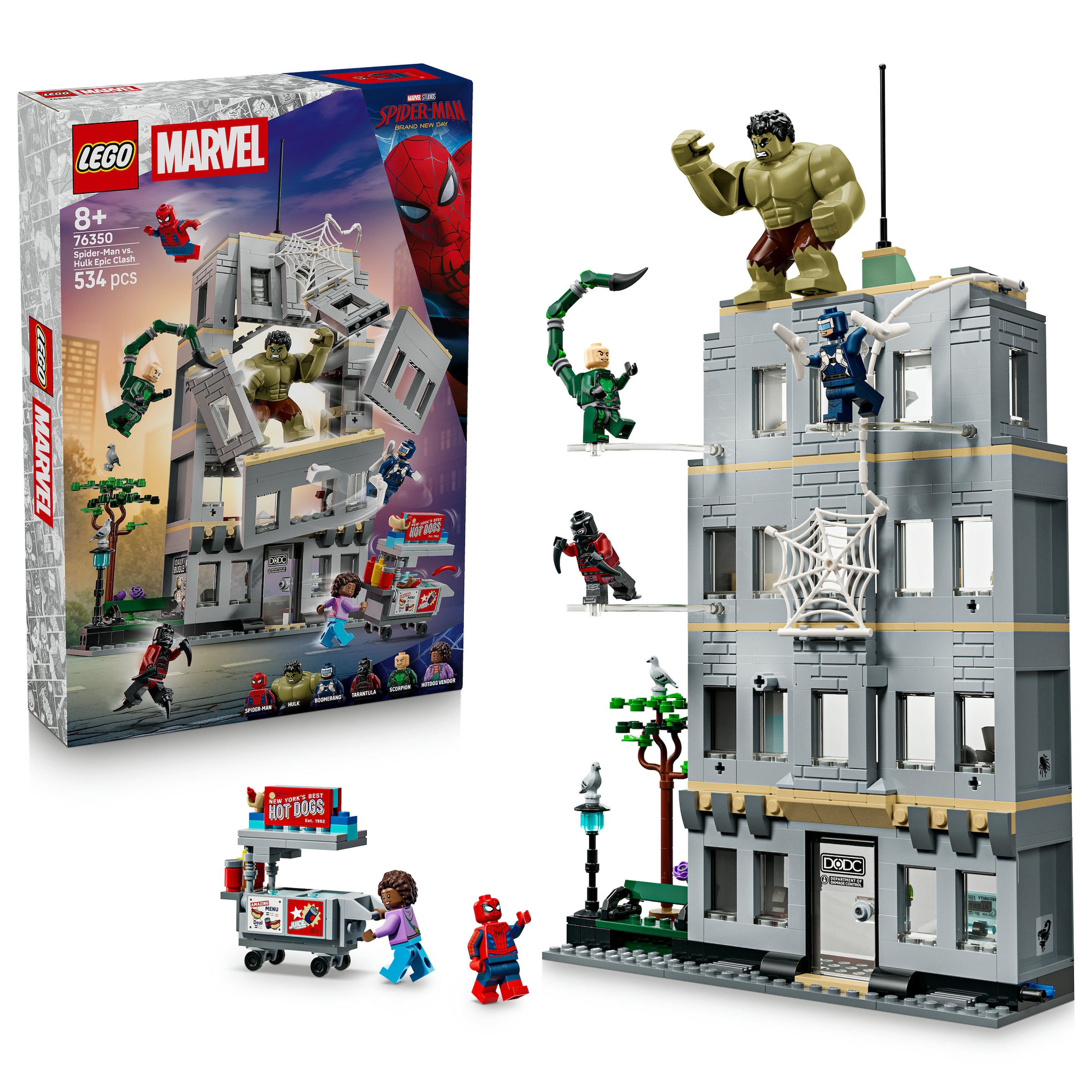 LEGO® Konstruktionsspielsteine »Großer Showdown: Spider-Man vs. Hulk (76350), LEGO Super Heroes« Made in Europe